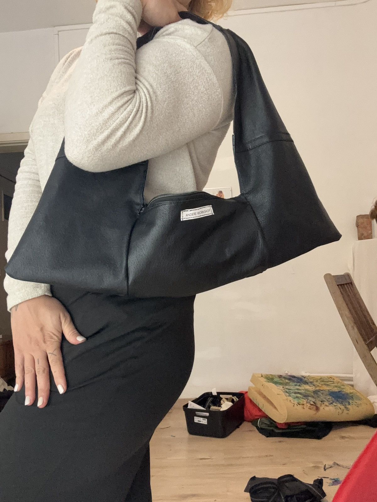 Designer Weird shoulder bag brown hand shoulder hobo Size ONE SIZE - 2 Thumbnail