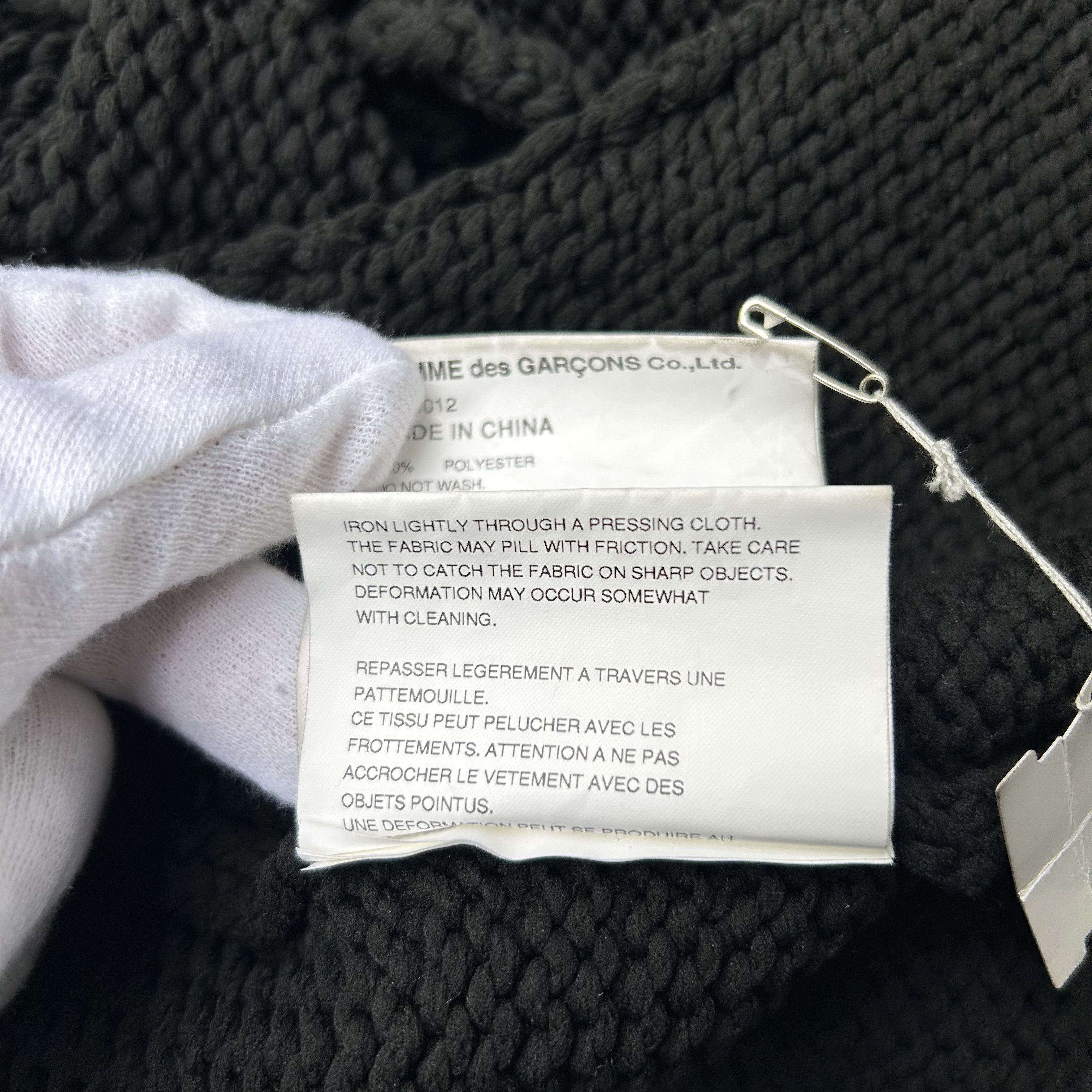 Comme des Garcons Homme Plus CDG Homme Plus Black Oversized Knit Cardigan Sweater F/W23 Size US L / EU 52-54 / 3 - 10 Thumbnail