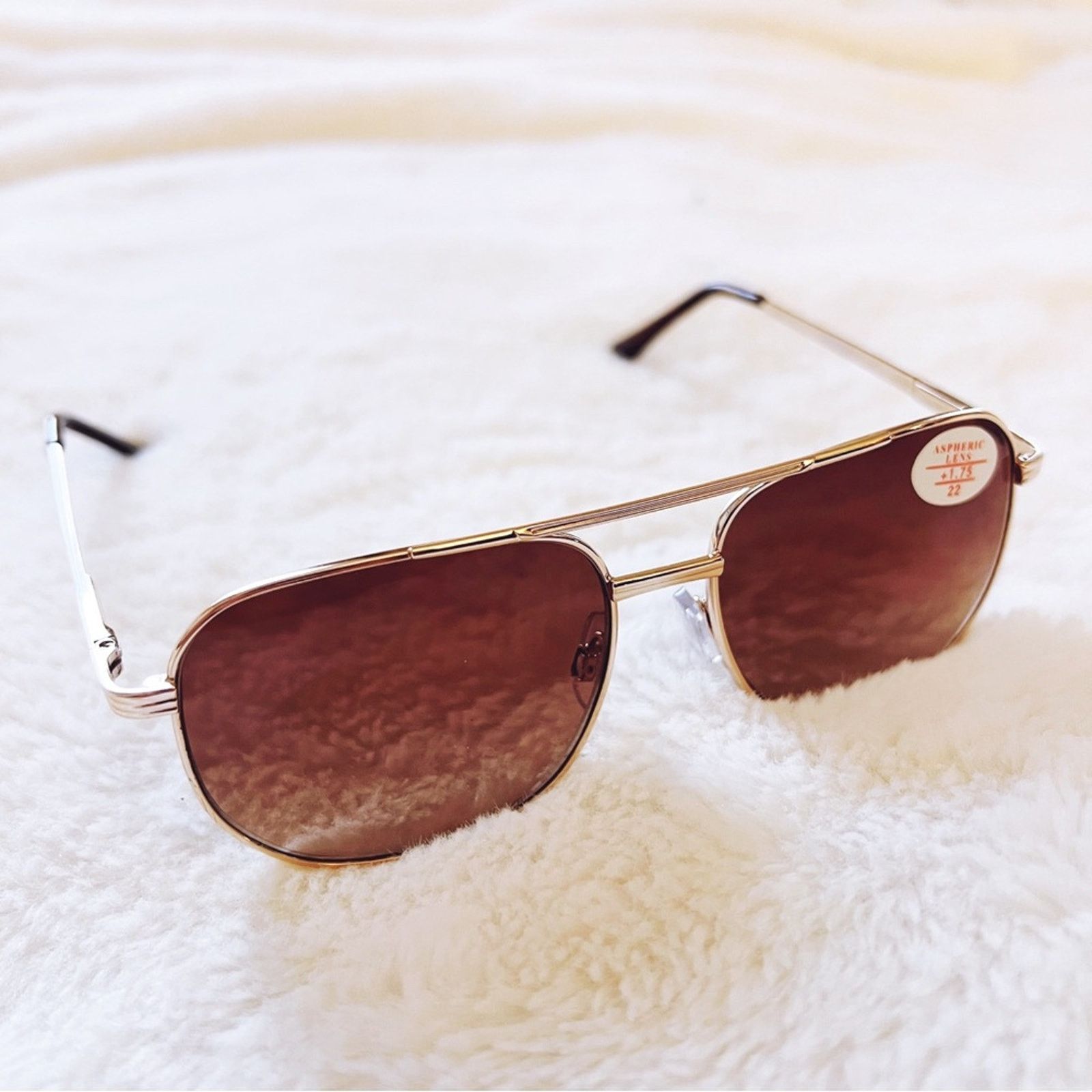 Other Nina Gold & Brown Lenses Tinted Reader Glasses Size ONE SIZE - 4 Thumbnail