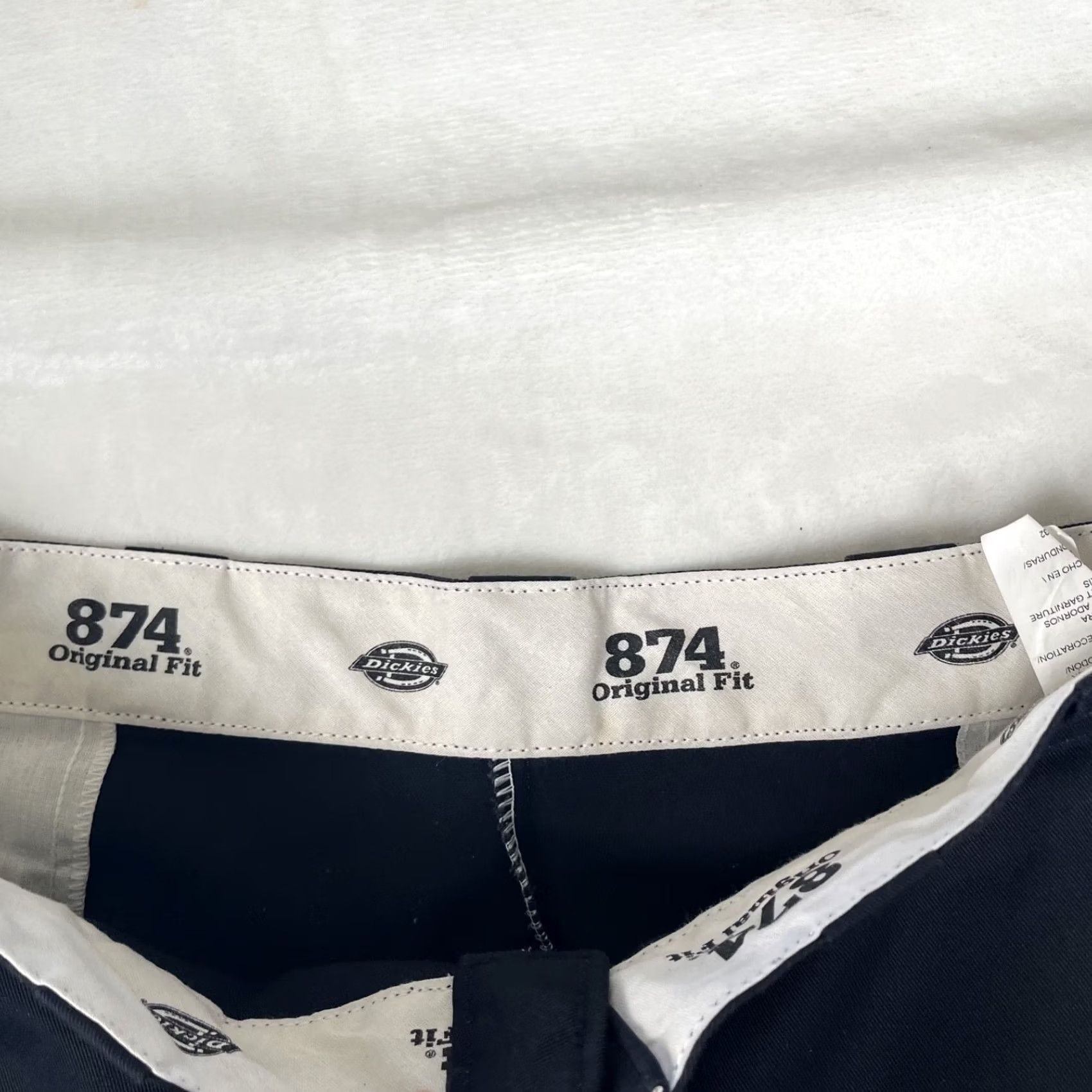 Dickies Dickies 874 Pants Mens 44x32 Black Cotton Blend Work Cargo Straight Regular Size US 44 / EU 60 - 2 Thumbnail