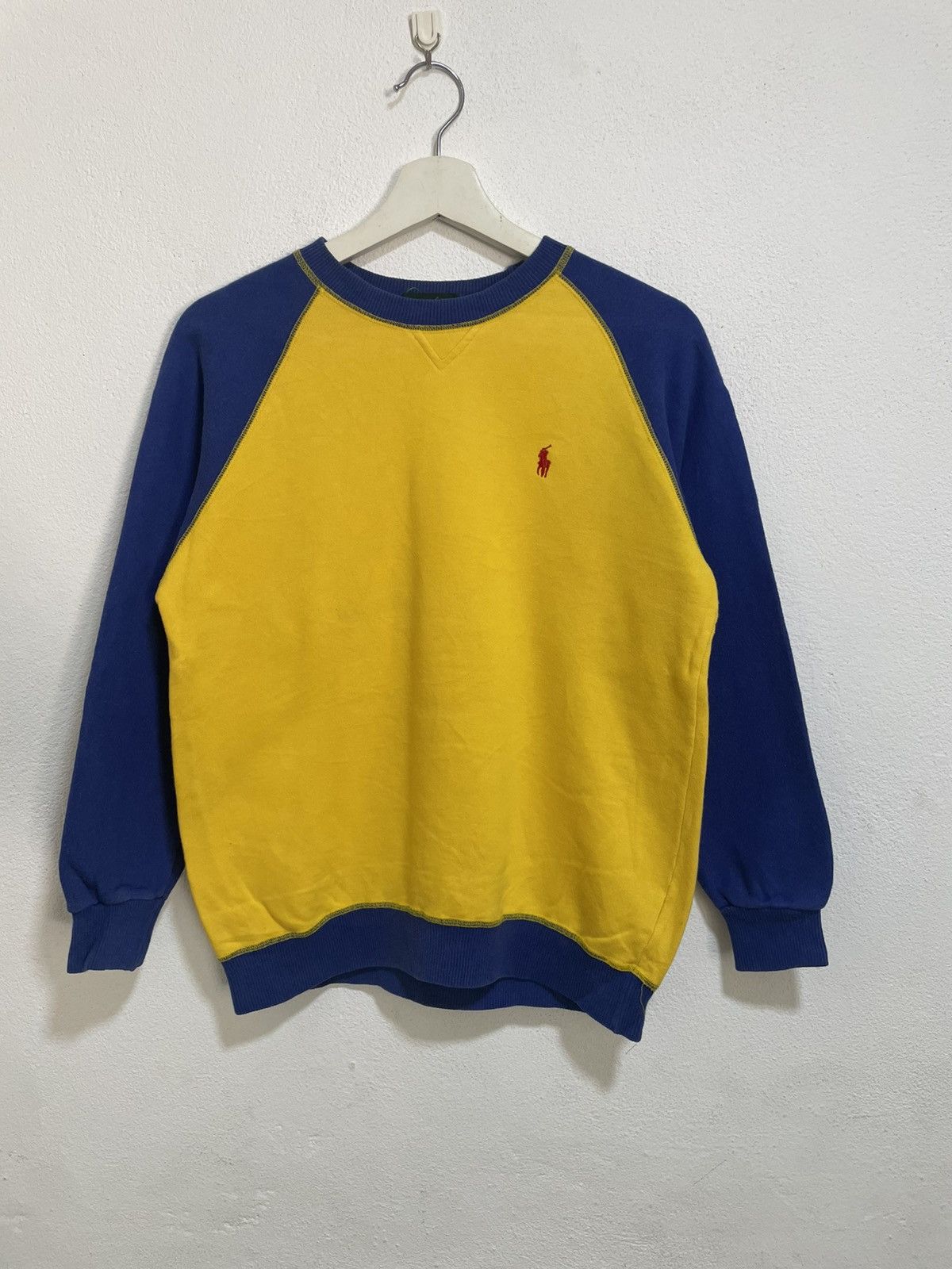 Polo Ralph Lauren × Vintage vintage 90s ralph lauren tqo tone sweatshirt Size US S / EU 44-46 / 1 - 1 Thumbnail