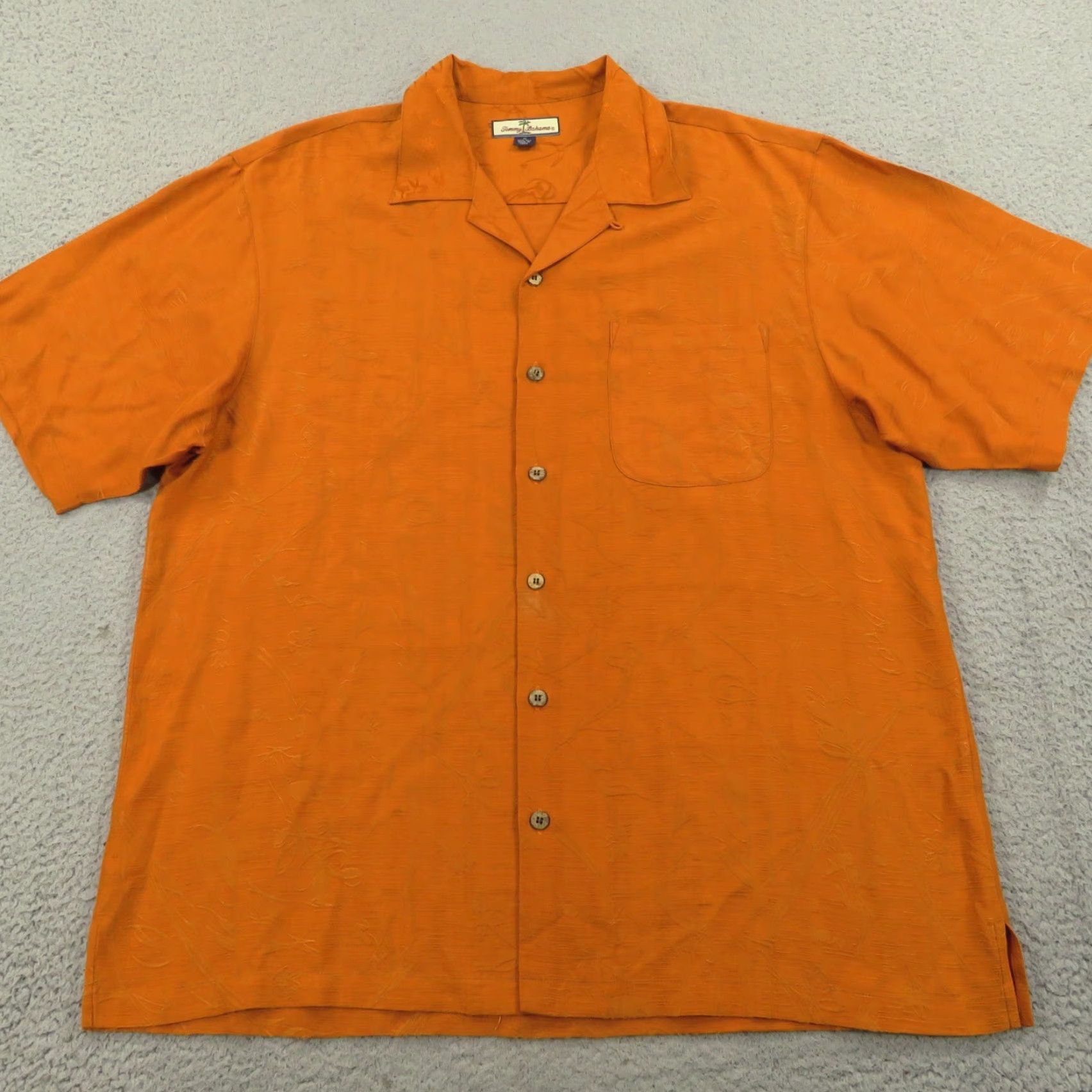 Tommy Bahama Tommy Bahama Silk Shirt XL Men Embroidered Jacquard Hawaiian Marlin Golf Button-Up Short Sleeve Size US XL / EU 56 / 4 - 4 Thumbnail