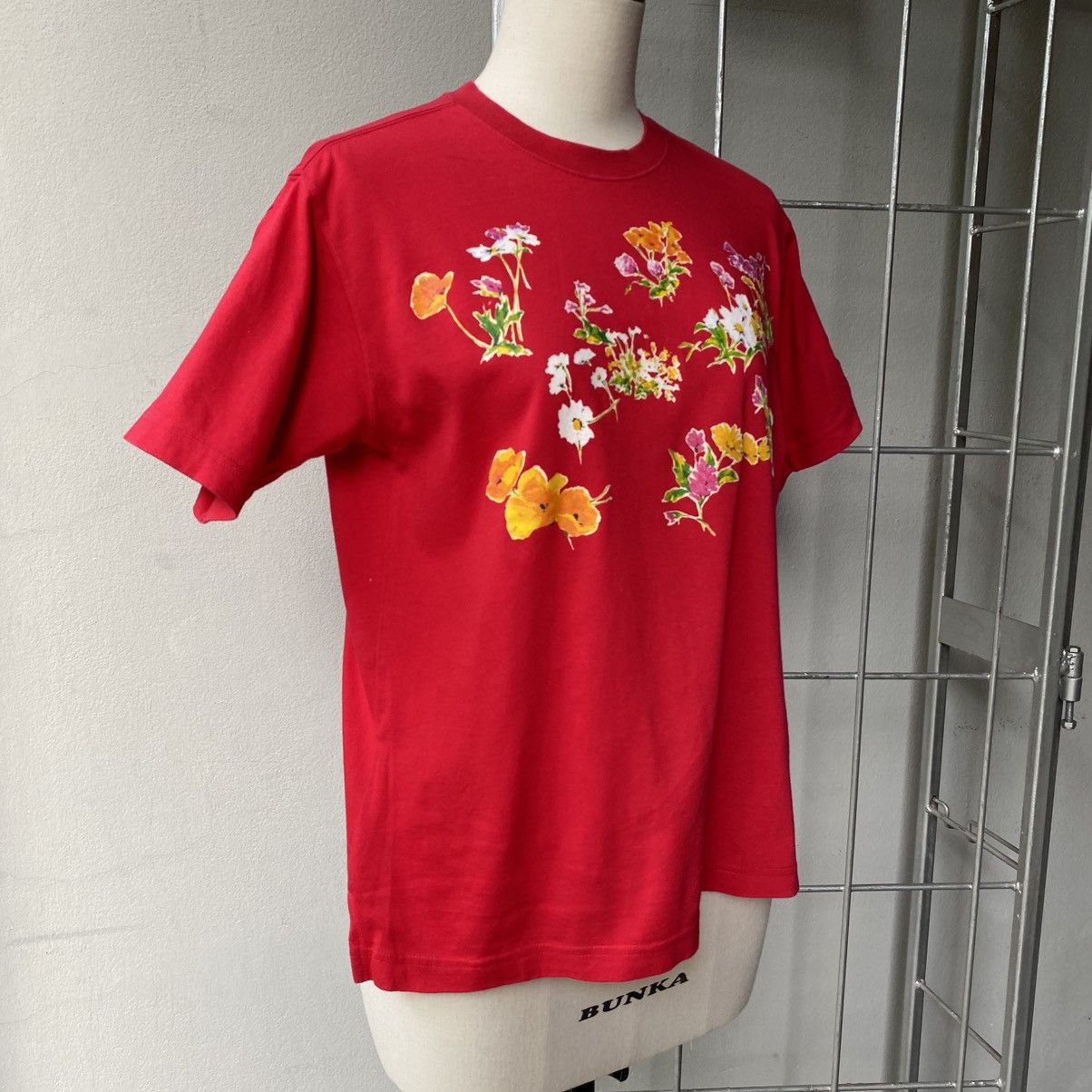 KENZO Red Floral Print Tee