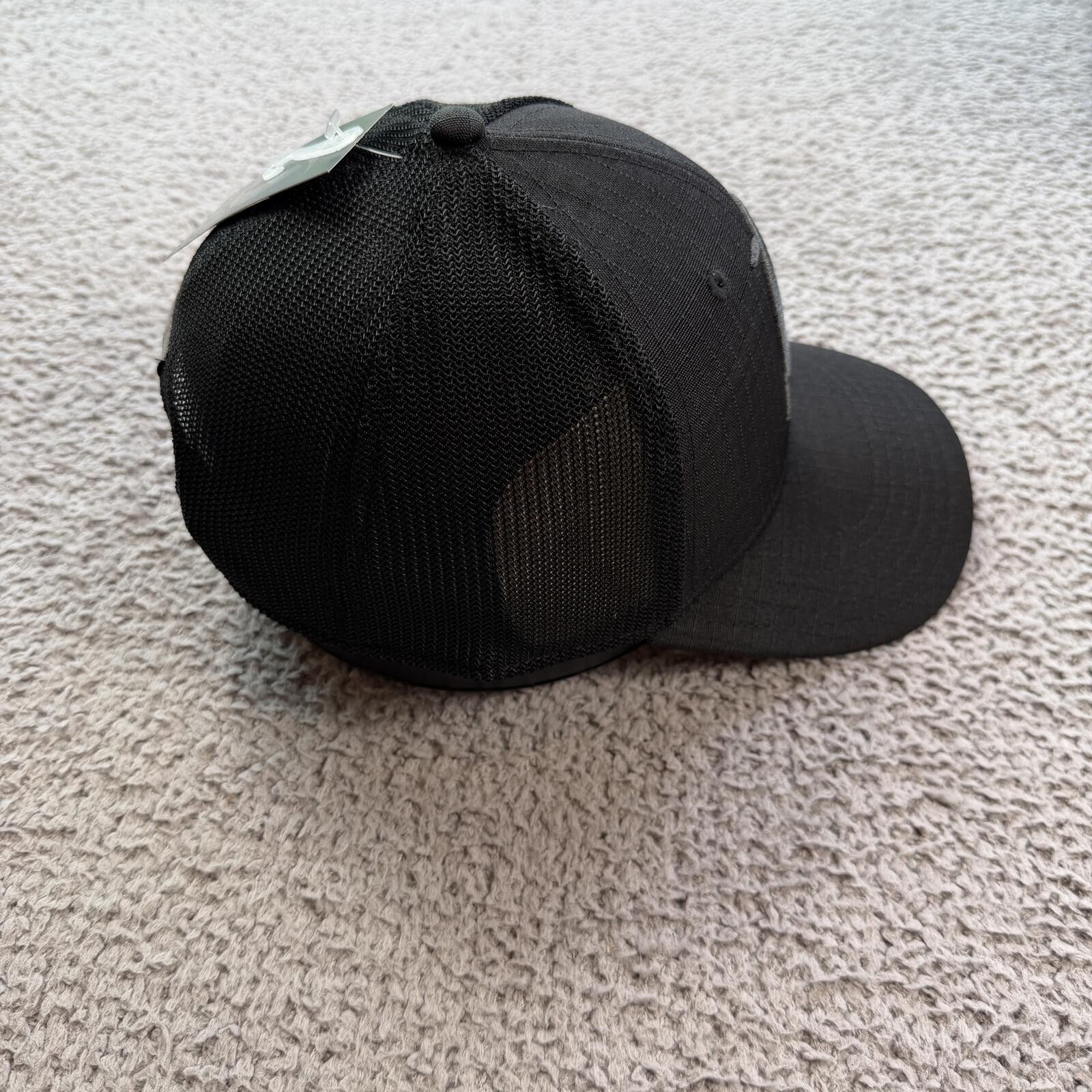 Cabelas Cabela’s Instinct Black Trucker Hat Snapback Cap Black NWT Size ONE SIZE - 4 Thumbnail