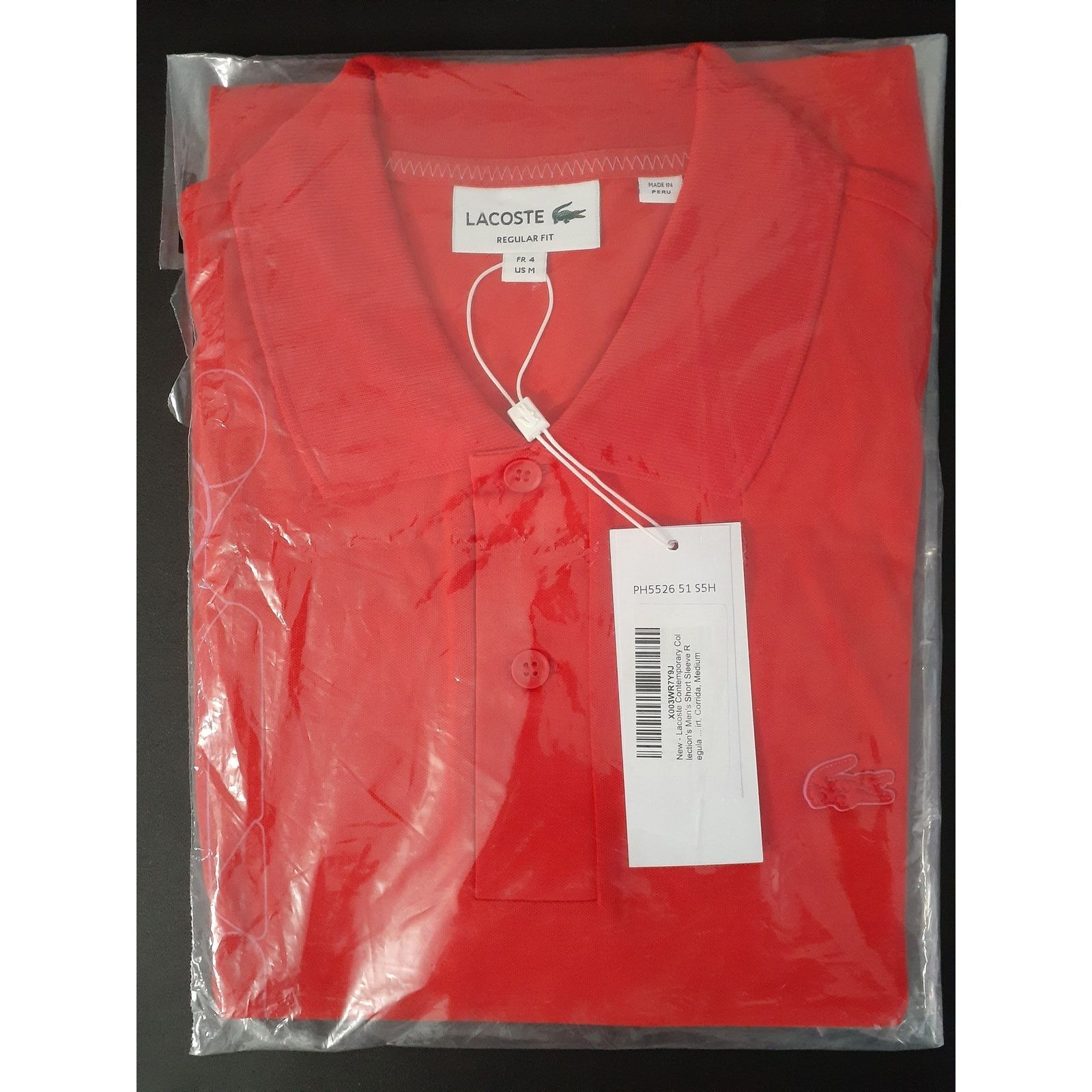 Lacoste Lacoste Men's Short Sleeve Regular Fit Pique Graphic Polo M Size US M / EU 48-50 / 2 - 2 Thumbnail