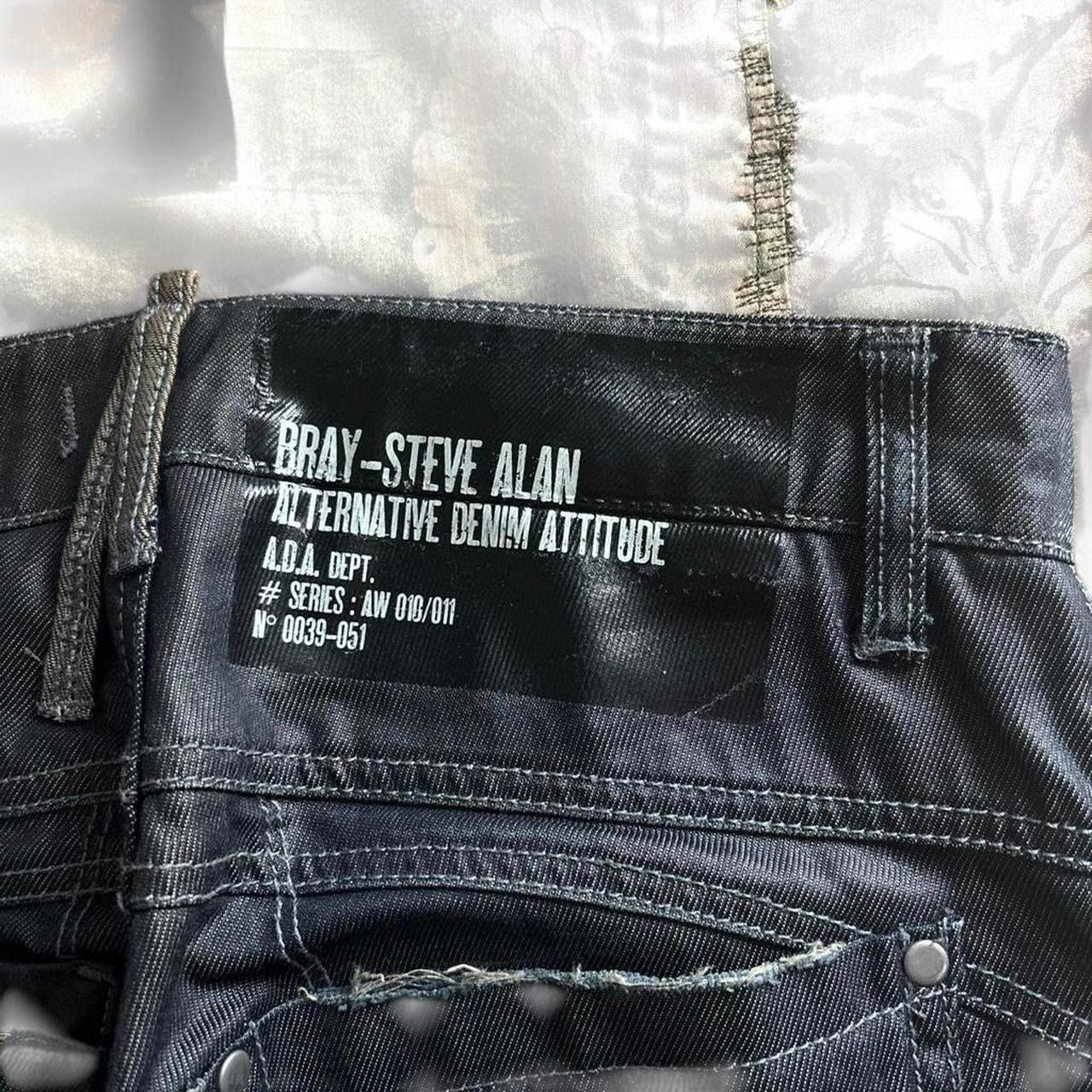 Bray Steve Alan Bray Steve Alan Fw10 deep indigo black waxed jeans Size US 30 / EU 46 - 5 Thumbnail