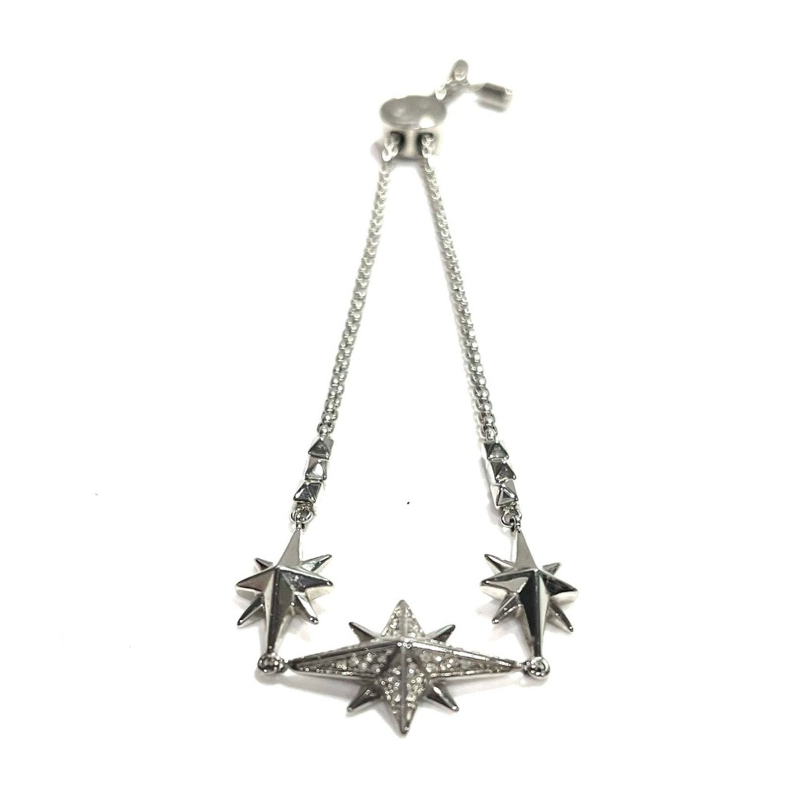 Michael Kors MICHAEL KORS Silver Starburst Pave Slider Bracelet Size ONE SIZE - 2 Thumbnail