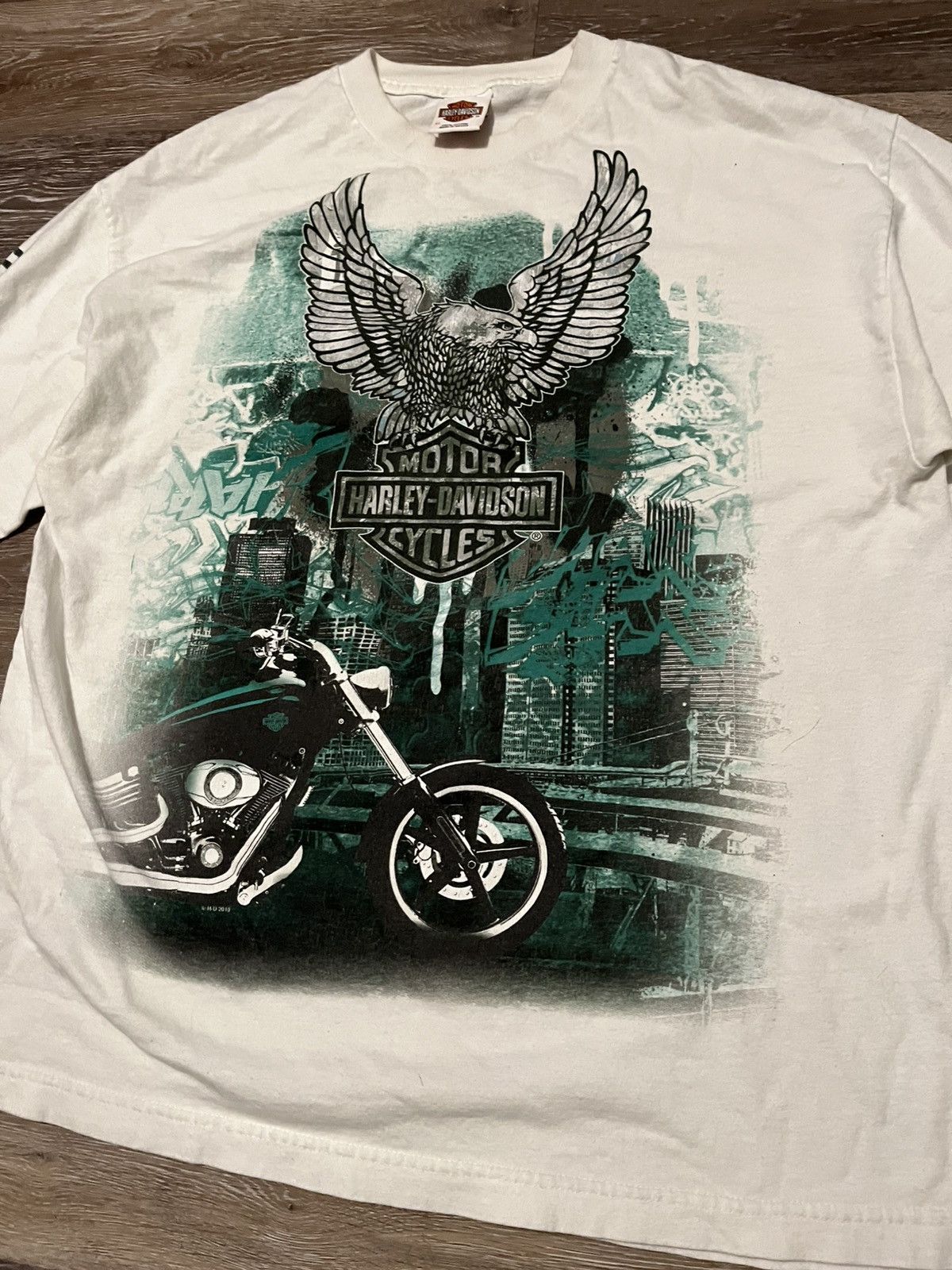 Harley Davidson Y2K 2000s Harley Davidson L/S Tee Size US XL / EU 56 / 4 - 4 Thumbnail