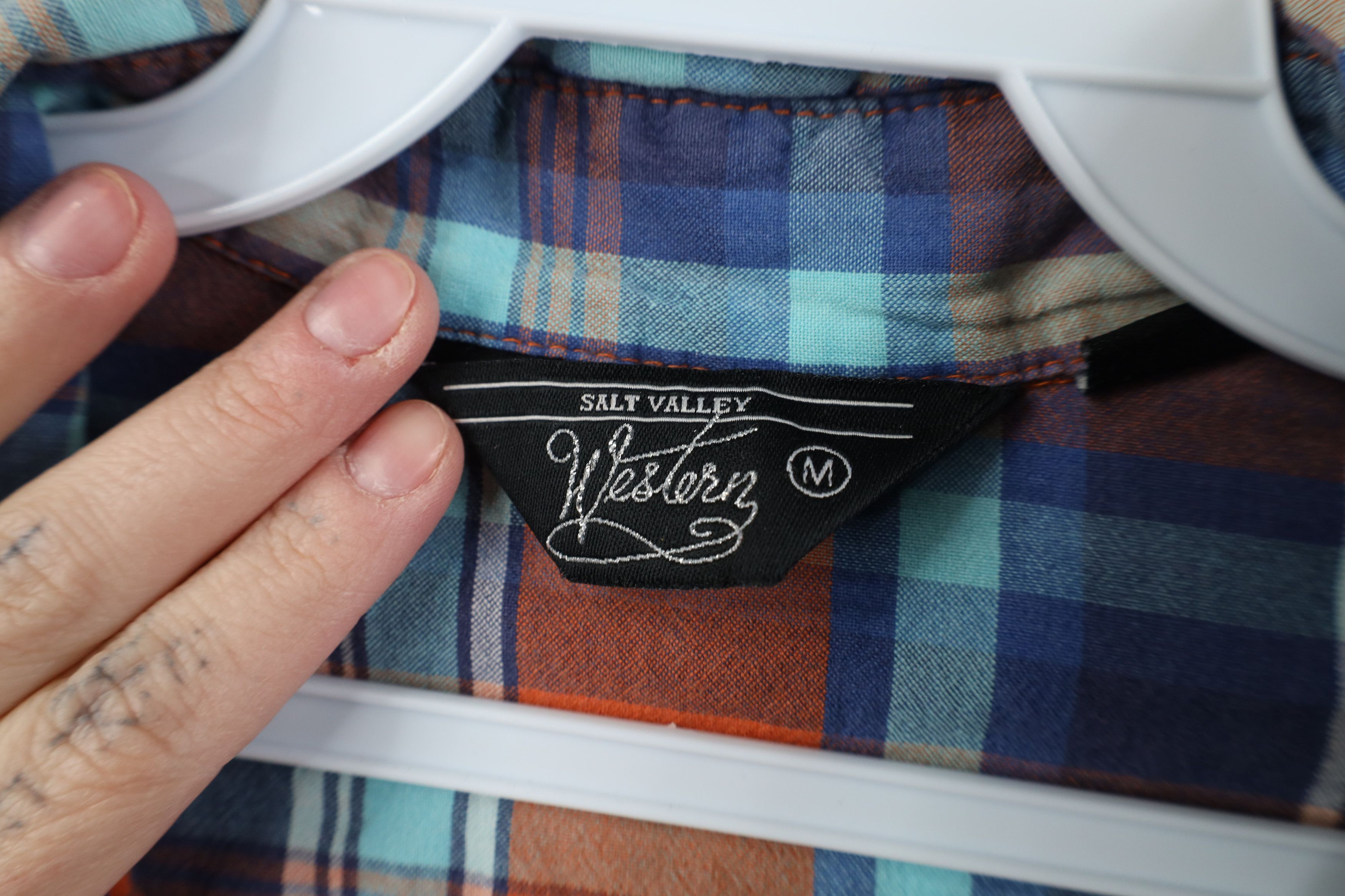 Salt Valley Vintage Salt Valley Western Madras Plaid Snap Button Shirt Size US M / EU 48-50 / 2 - 9 Thumbnail