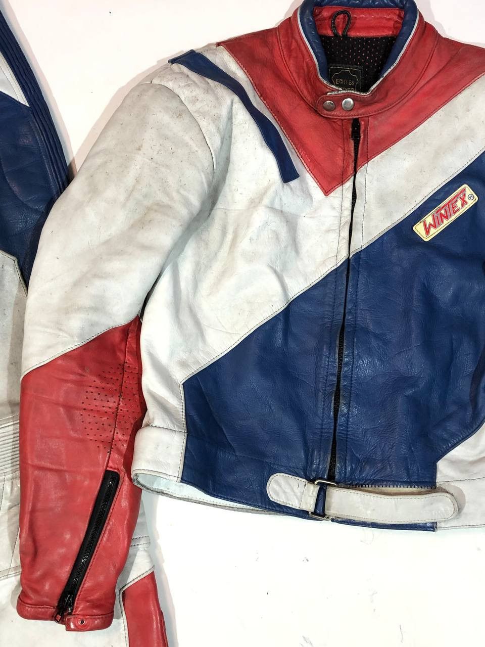 Other Wintex Vintage 80s Leather Overall Racing Moto Size US L / EU 52-54 / 3 - 5 Thumbnail