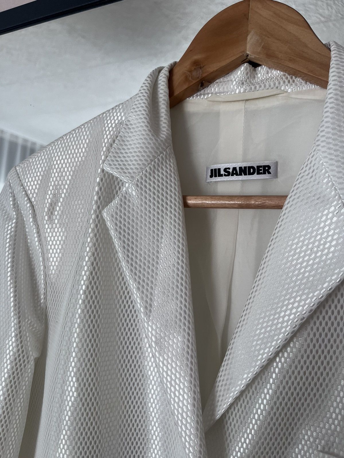 Jil Sander Jil Sander 2 Buttons White Blazer Size S / US 4 / IT 40 - 3 Thumbnail