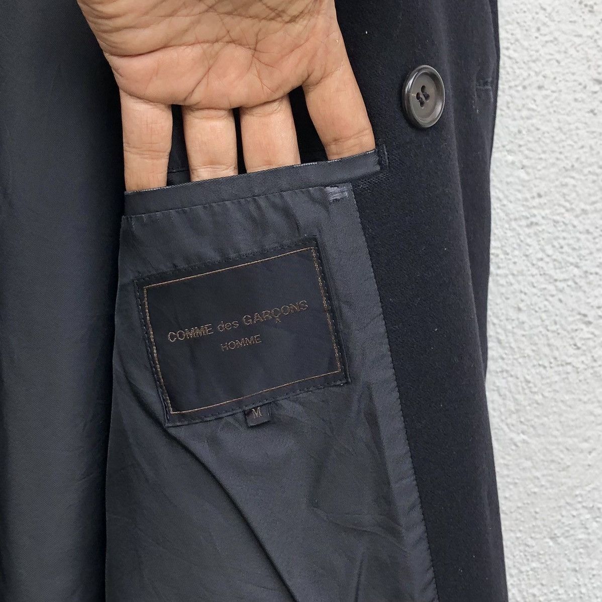 Comme des Garcons VTG 1988 COMME des GARÇONS Homme Long Peacoat Jacket Size US M / EU 48-50 / 2 - 22 Thumbnail
