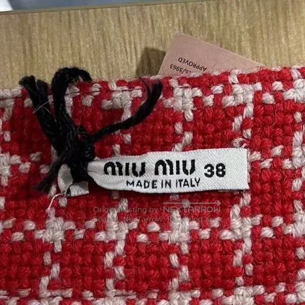 Miu Miu Miu Miu 38 Red houndstooth doll collar dress suit Size M / US 6-8 / IT 42-44 - 9 Thumbnail