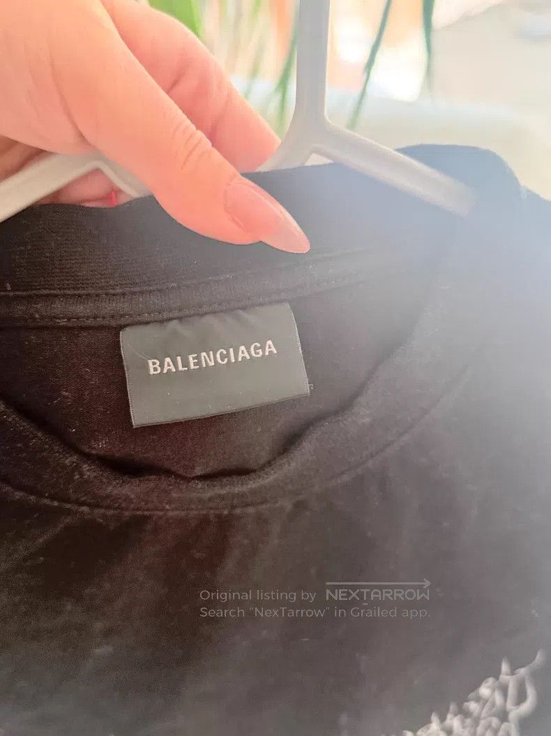 Balenciaga Balenciaga Black Long Sleeve T-Shirt Size US M / EU 48-50 / 2 - 4 Thumbnail