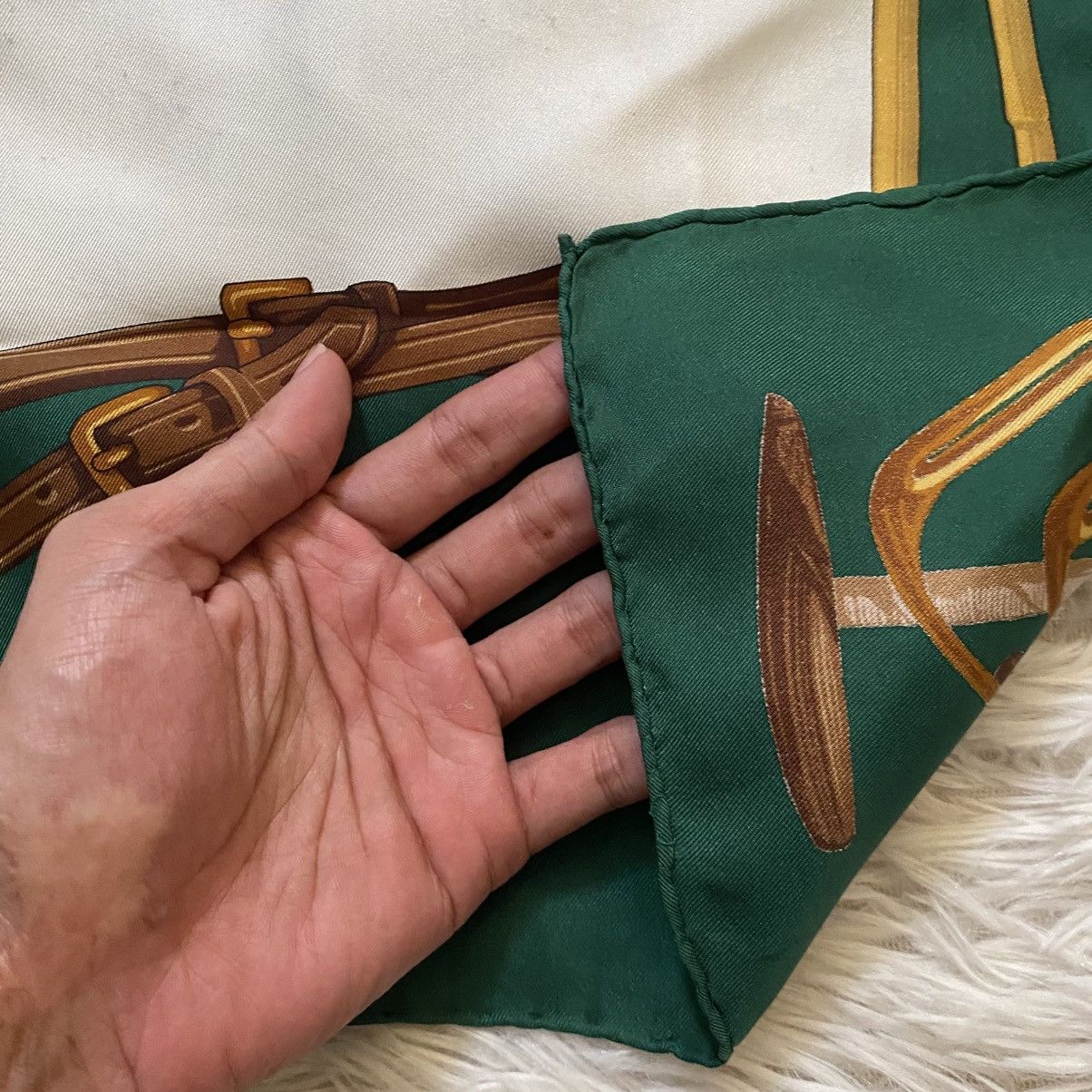 Ralph Lauren VINTAGE‼️Ralph Lauren Equestrian Silk Scarf Size ONE SIZE - 9 Thumbnail