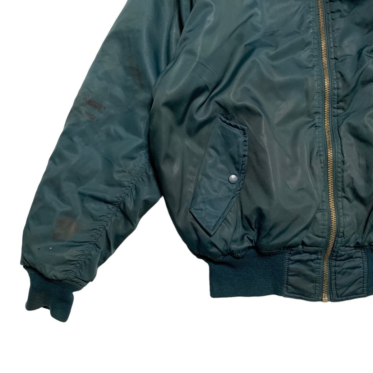 Japanese Brand CIT Plain Military Flying Bomber Jacket Size US XL / EU 56 / 4 - 2 Thumbnail