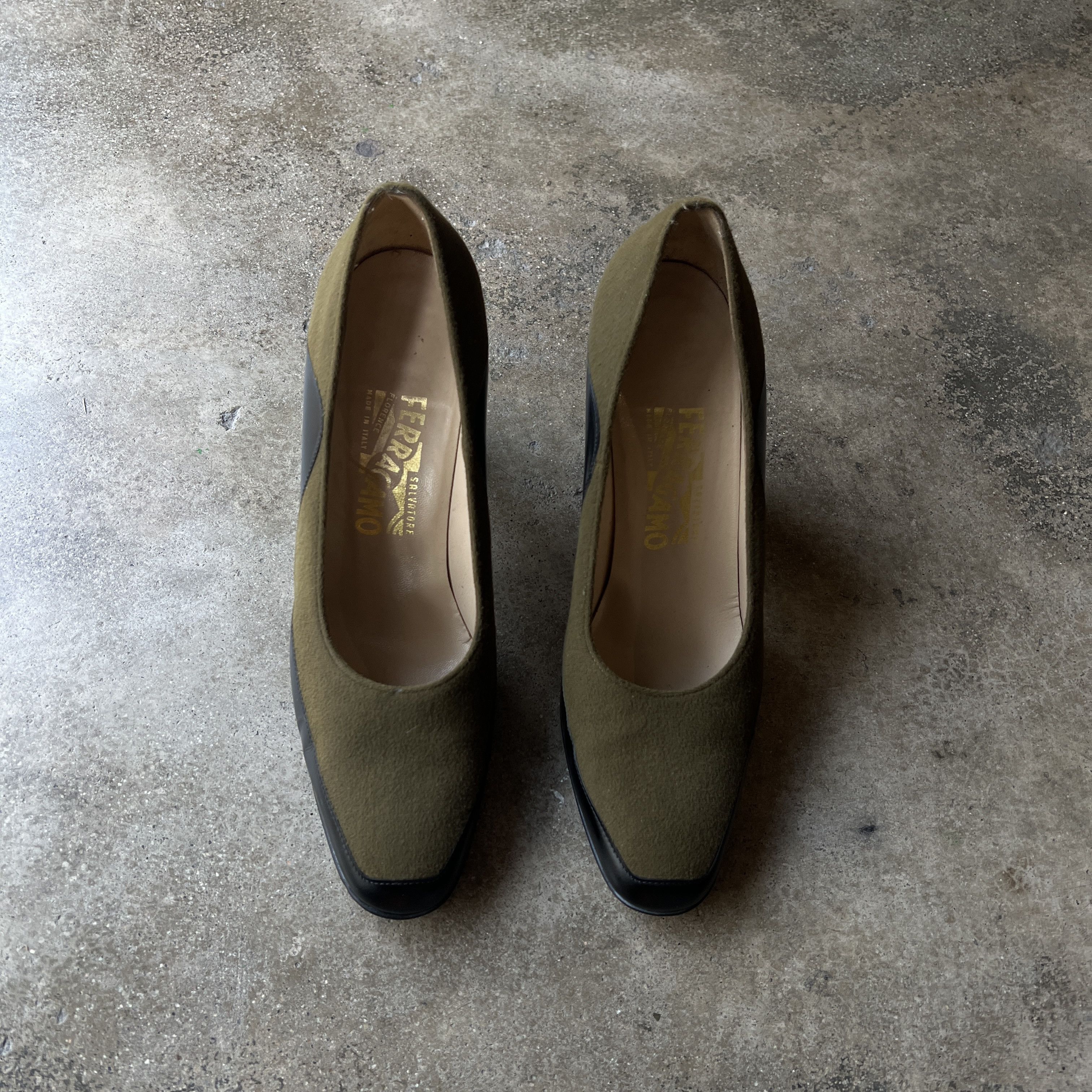 Salvatore Ferragamo Salvatore Ferragamo Two-Tone Block Heels Size US 8 / IT 38 - 5 Thumbnail