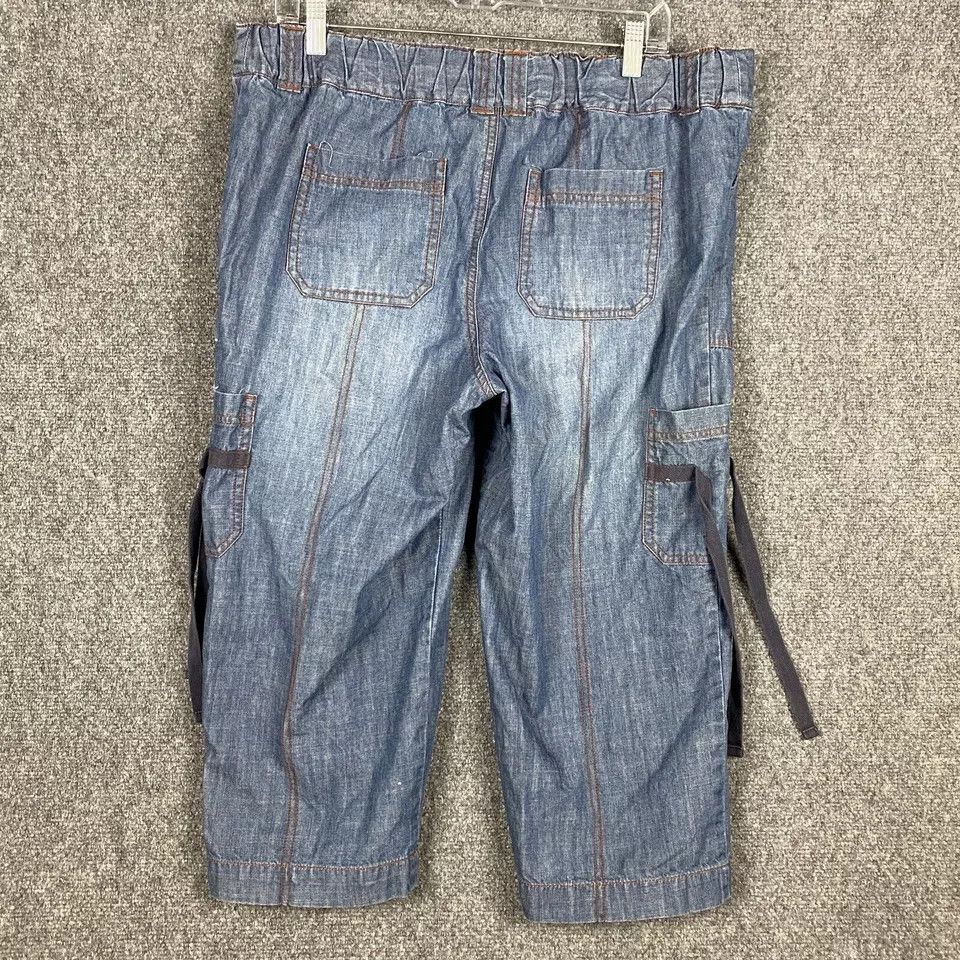 Other Duo Maternity Capri Cargo Pants Medium Women's Stretch Size 37" - 8 Thumbnail