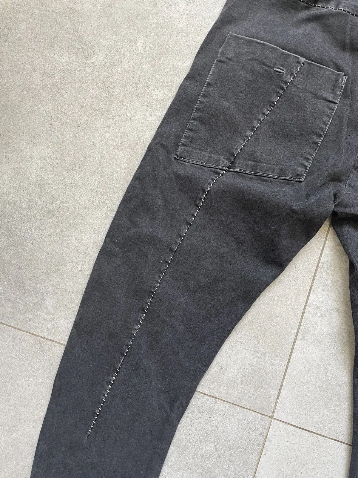 Thom Krom THOM KROM GREY MT62 DROPPED CROTCH RICK OWENS TYPE PANTS Size US 32 / EU 48 - 8 Thumbnail