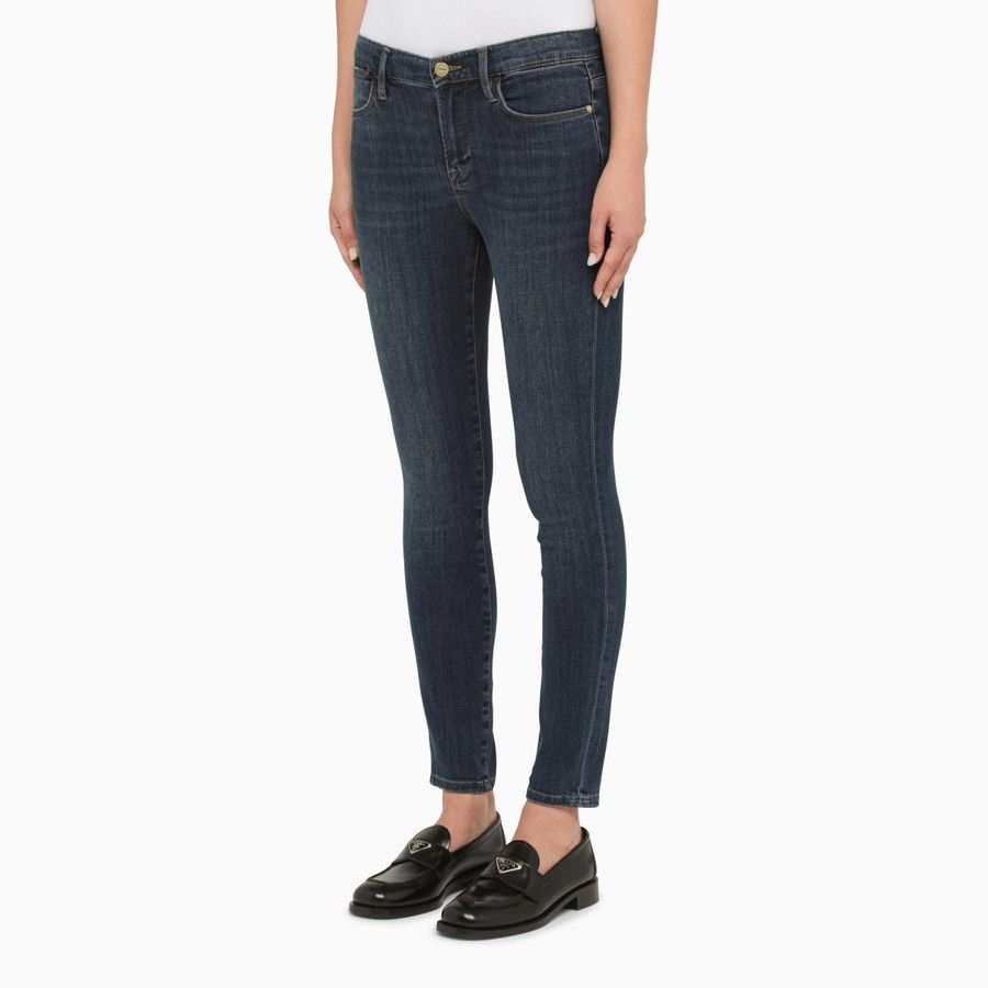 Frame o1d2blof0824 Le High Skinny Jeans in Blue Size 25" / US 0 / IT 36 - 3 Thumbnail