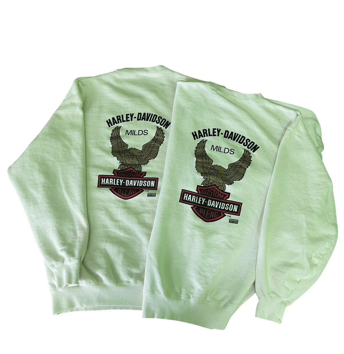 Harley Davidson Vintage 80's Harley Davidson Milds Couple Set Sweatshirt Size US L / EU 52-54 / 3 - 1 Thumbnail