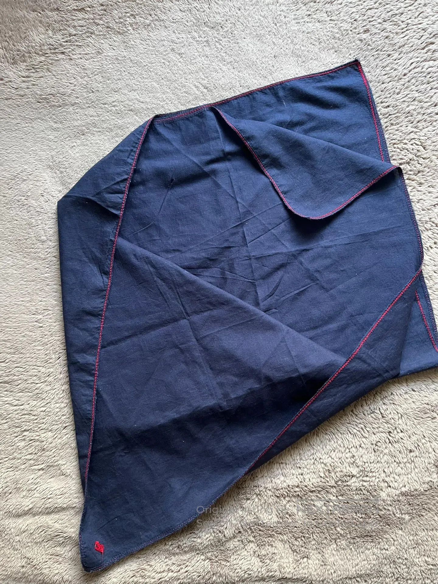 45rpm 45r Indigo Dyed Square Scarf. Size ONE SIZE - 3 Thumbnail