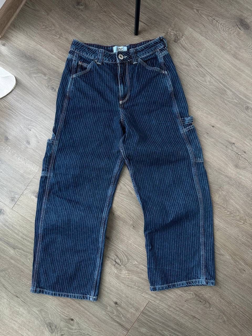 Japanese Brand × Vintage Vintage BDC Blue Baggy Carpenter Striped Pants Size US 32 / EU 48 - 3 Thumbnail