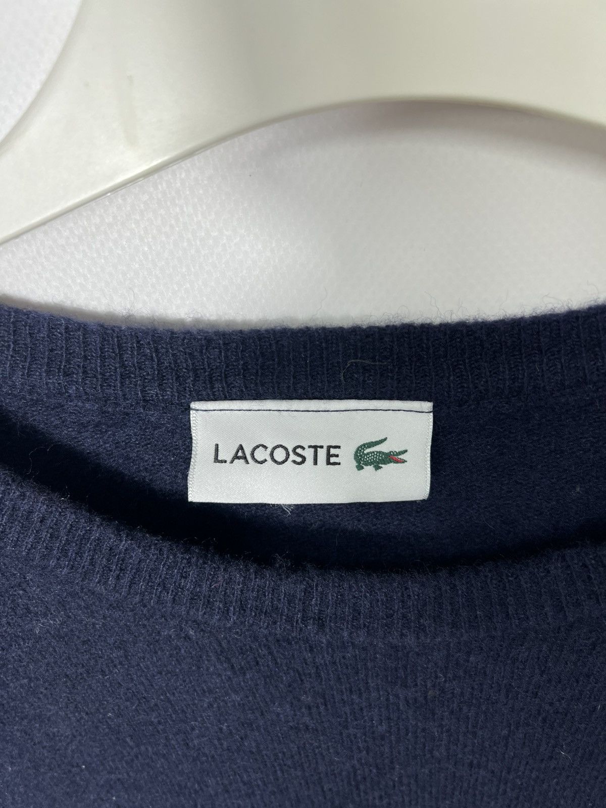 Lacoste Vintage streetwear hype Lacoste Wool Sweater Size US XL / EU 56 / 4 - 4 Thumbnail