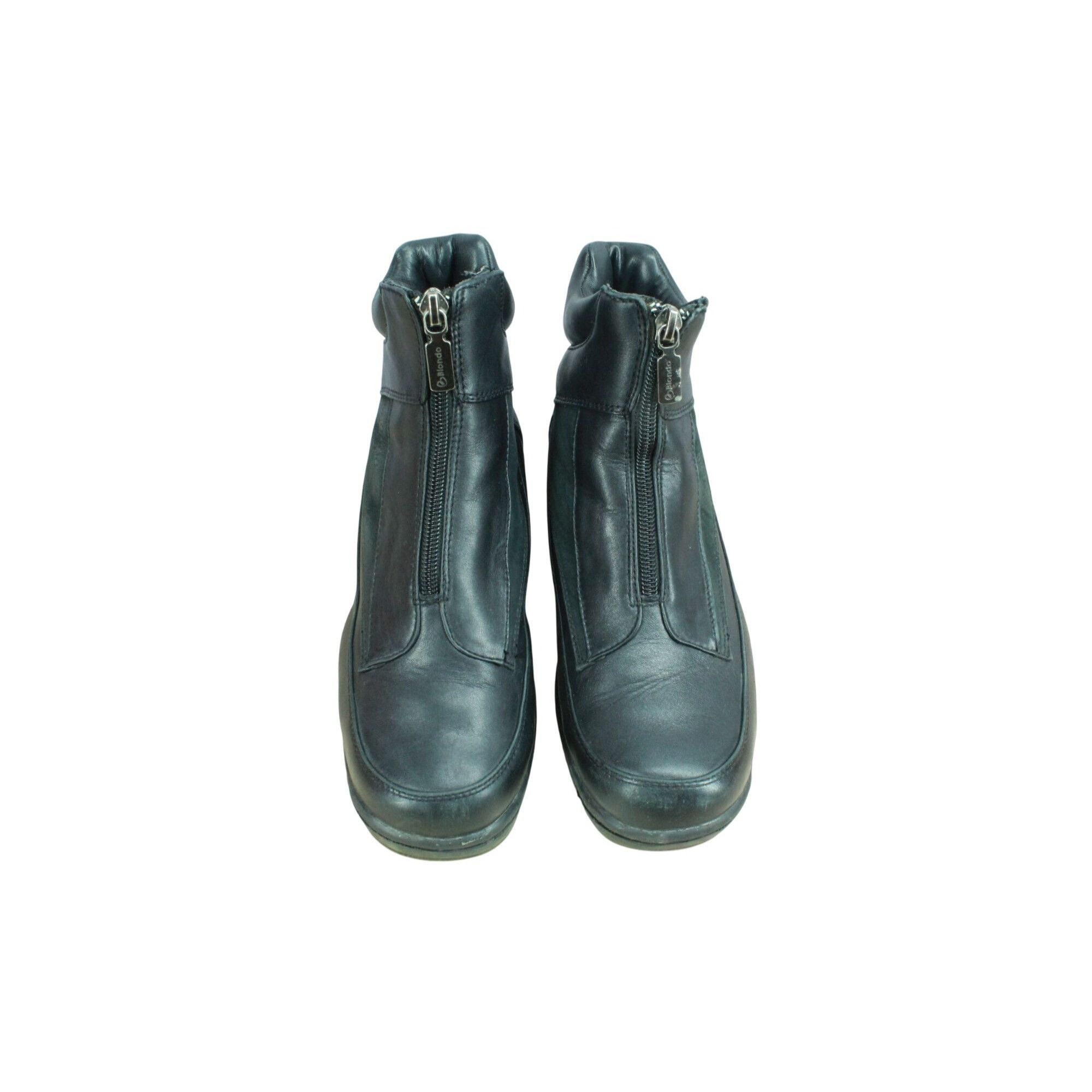 Blondo Blondo Women's Leather Front Zip Casual Winter Ankle Boots Size US 6.5 / IT 36.5 - 5 Thumbnail
