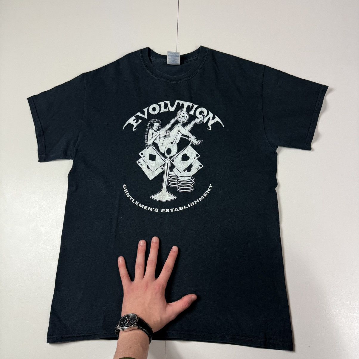 Gildan Vintage Evolution “Gentlemen’s Establishment” Casino T-Shirt Size US M / EU 48-50 / 2 - 4 Thumbnail