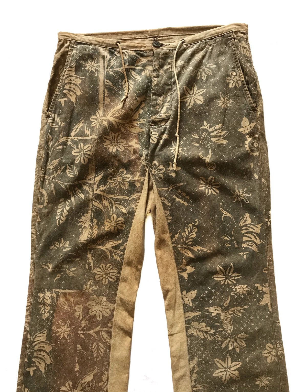 14th Addiction × 20471120 × Beauty Beast JAPANESE BRAND HOMAREYA FULLPRINT FLOWER TROUSER PANTS Size US 32 / EU 48 - 3 Thumbnail