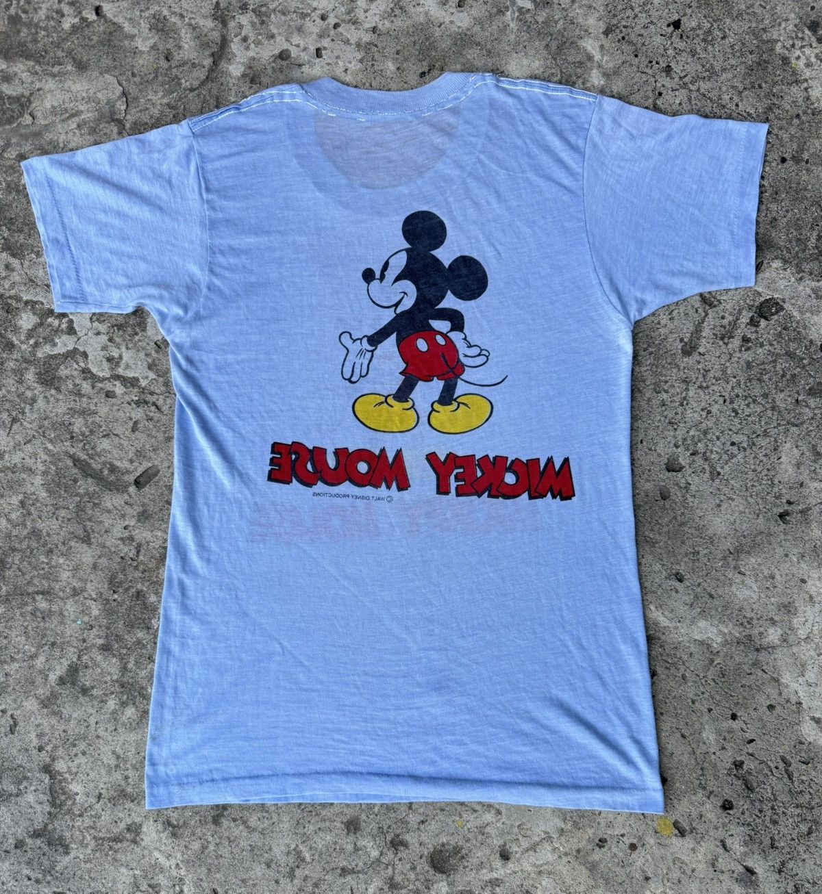 Vintage Vintage 70s,80s Mickey Mouse Tshirt Size US S / EU 44-46 / 1 - 5 Thumbnail