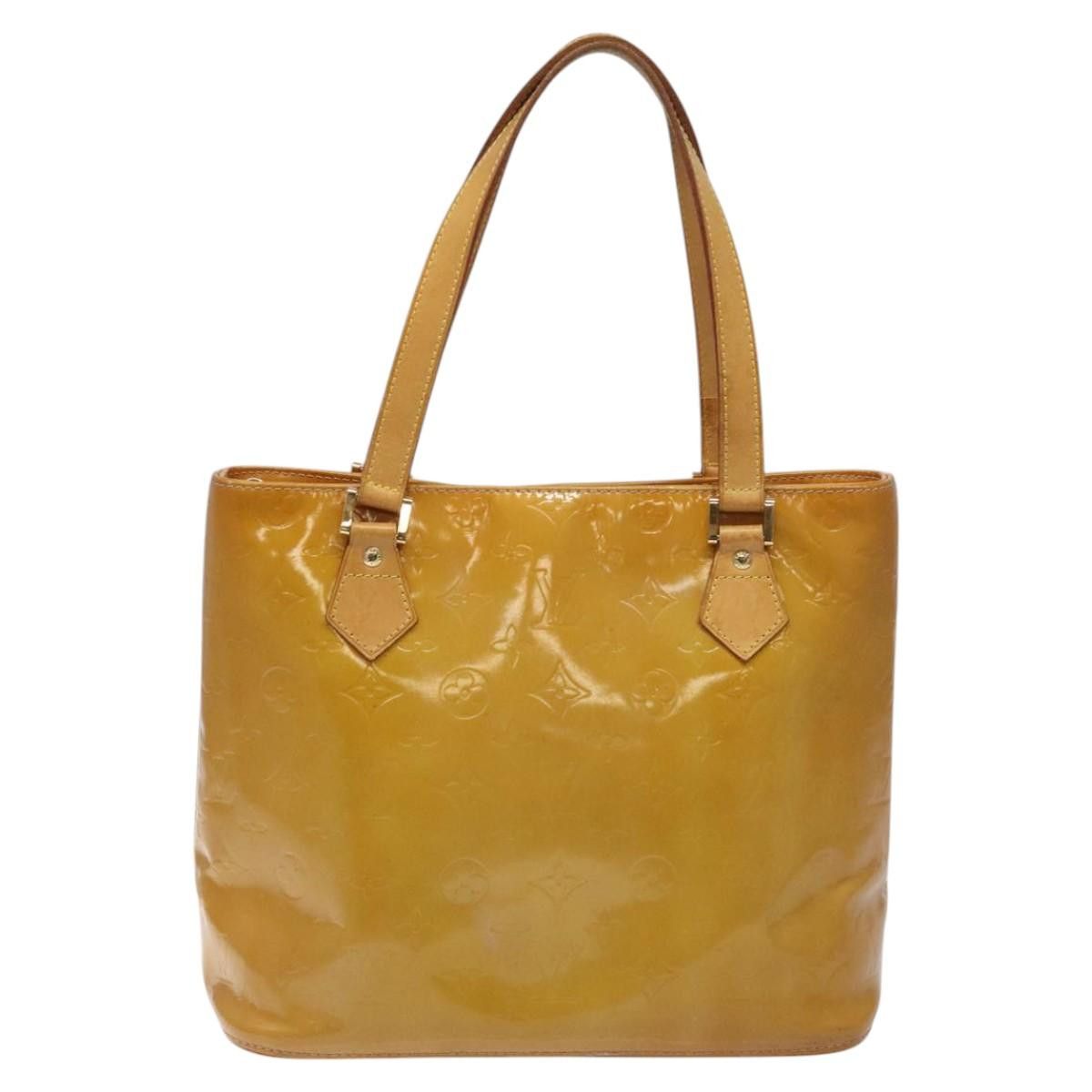 Louis Vuitton LOUIS VUITTON Monogram Vernis Houston Hand Bag Beige M91004 Size ONE SIZE - 2 Thumbnail