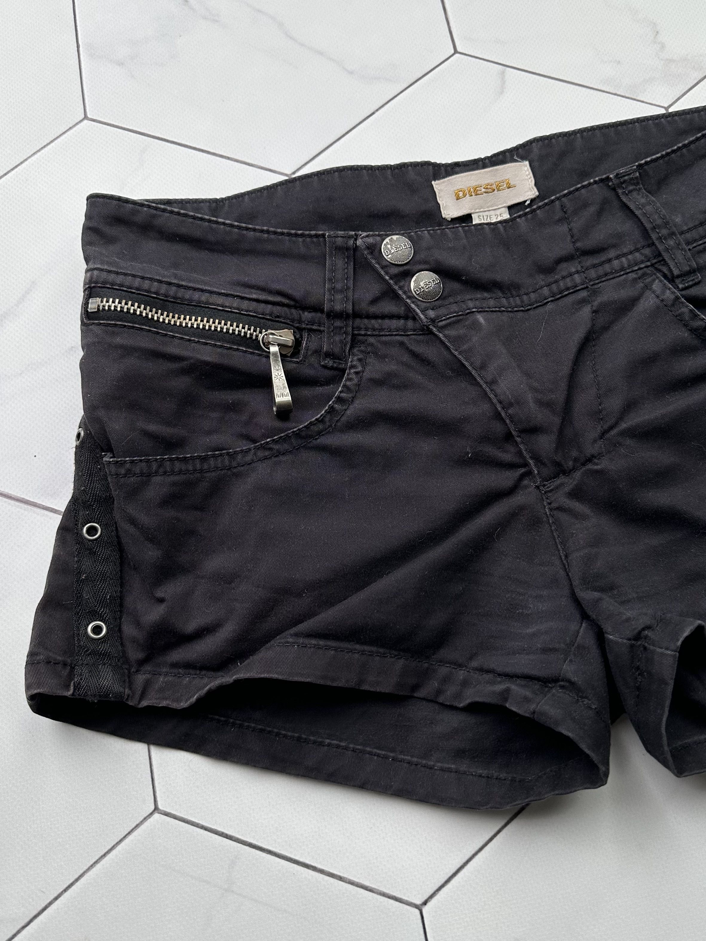 Diesel × Vintage Diesel Vintage Mini Shorts Size 25" / US 0 / IT 36 - 2 Thumbnail