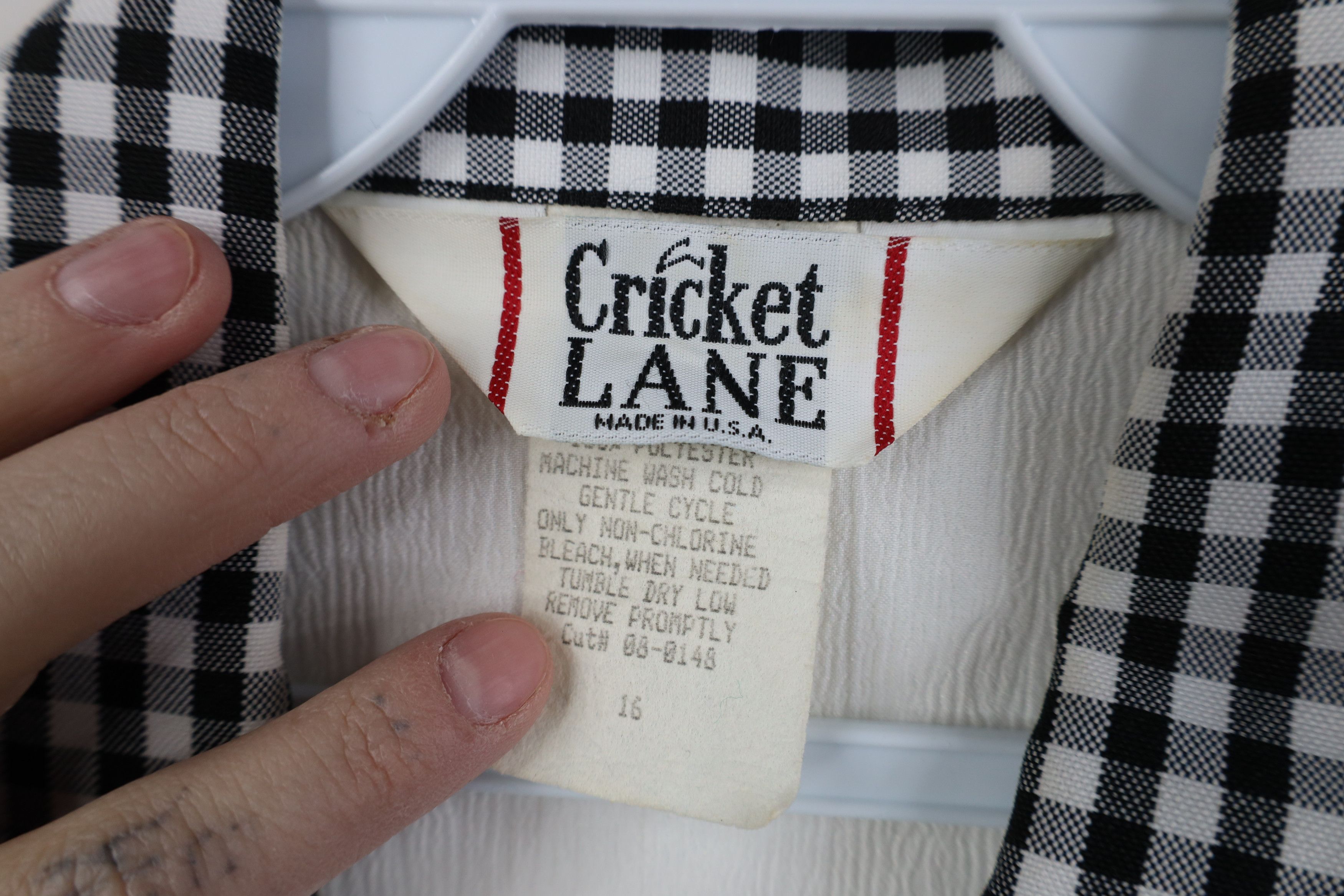Vintage Vintage 90s Streetwear Gingham Plaid Pullover Polo Shirt USA Size M / US 6-8 / IT 42-44 - 9 Thumbnail