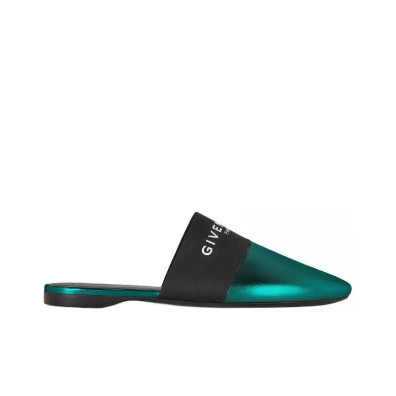Givenchy o1srvl11e1224 Bedford Closed Toe Slippers in Green/Black Size US 8 / IT 38 - 1 Thumbnail