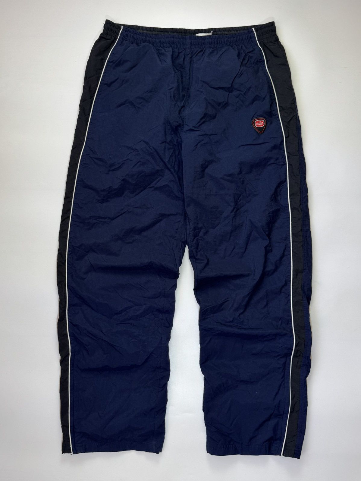 Vintage Baggy Nylon Nike Pants Blue Y2K