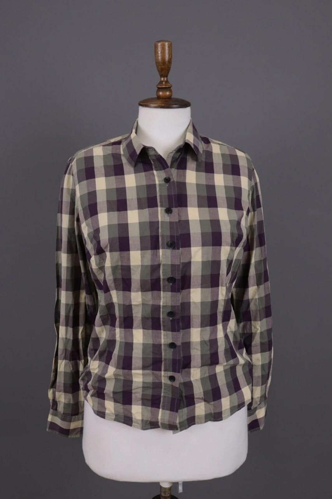 Designer Harkila Multicolor Check Button Down Blouse Shirt Size S Size S / US 4 / IT 40 - 1 Thumbnail