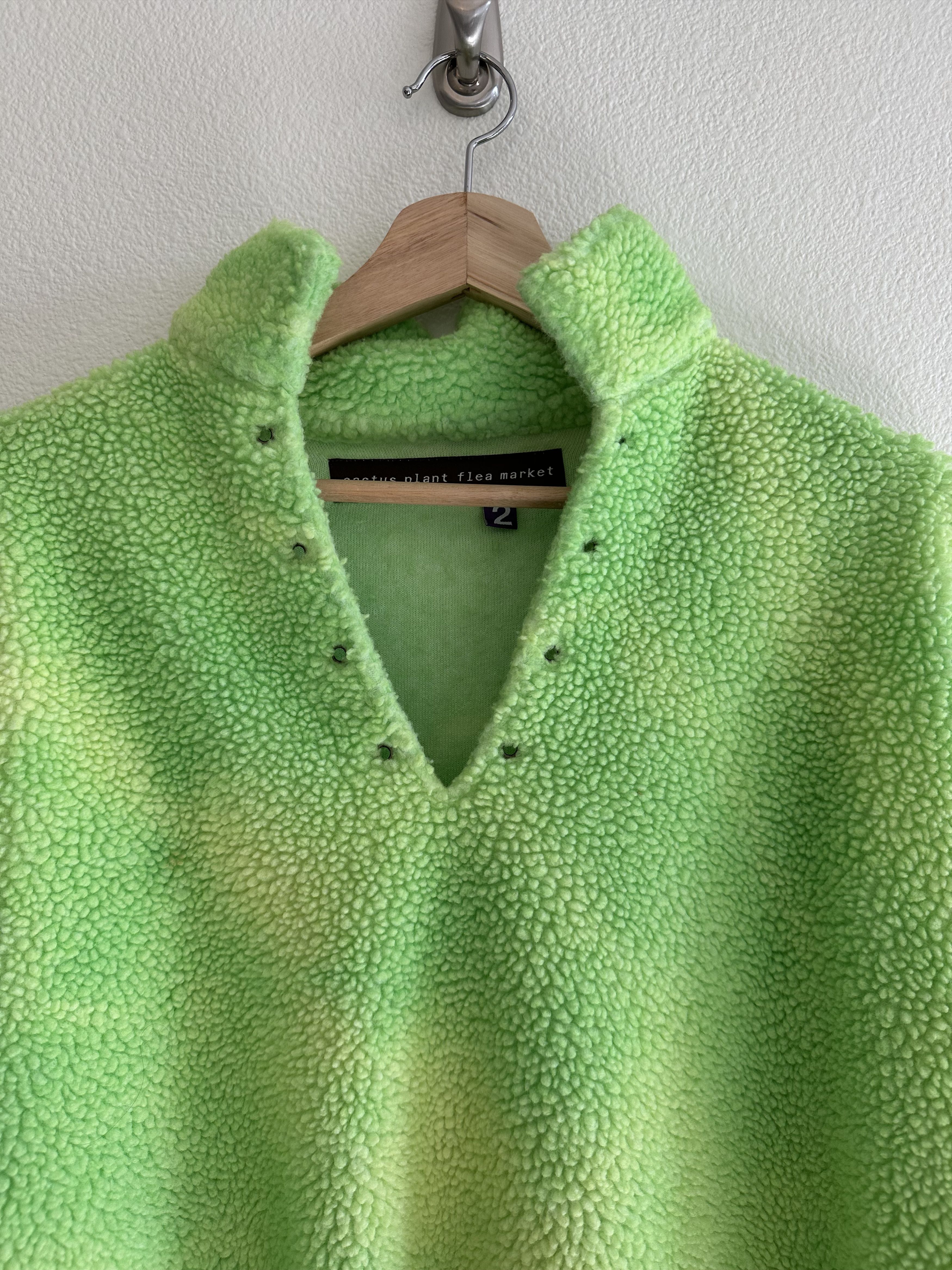 Cactus Plant Flea Market Cactus Plant Flea CPFM Cowboy Fleece Pullover Neon Green Size US M / EU 48-50 / 2 - 5 Thumbnail