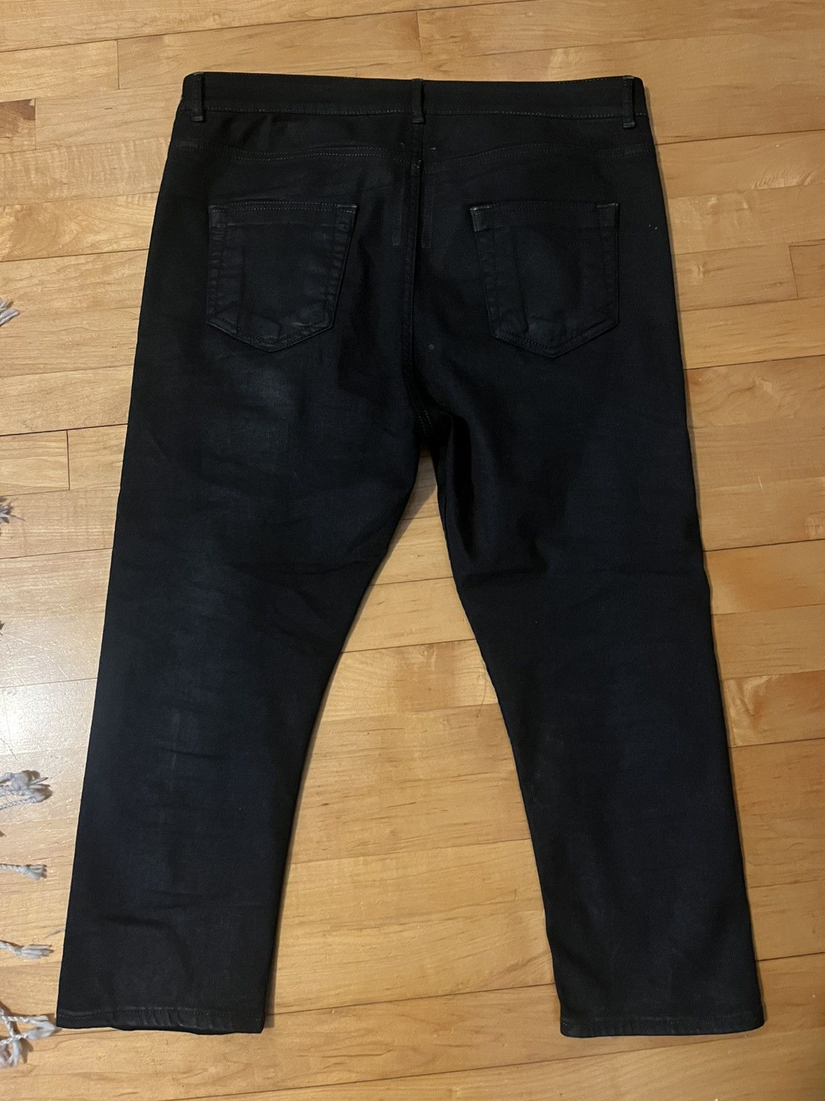 Rick Owens Rick owens drkshdw waxed detroit cropped cut Size US 33 - 3 Thumbnail
