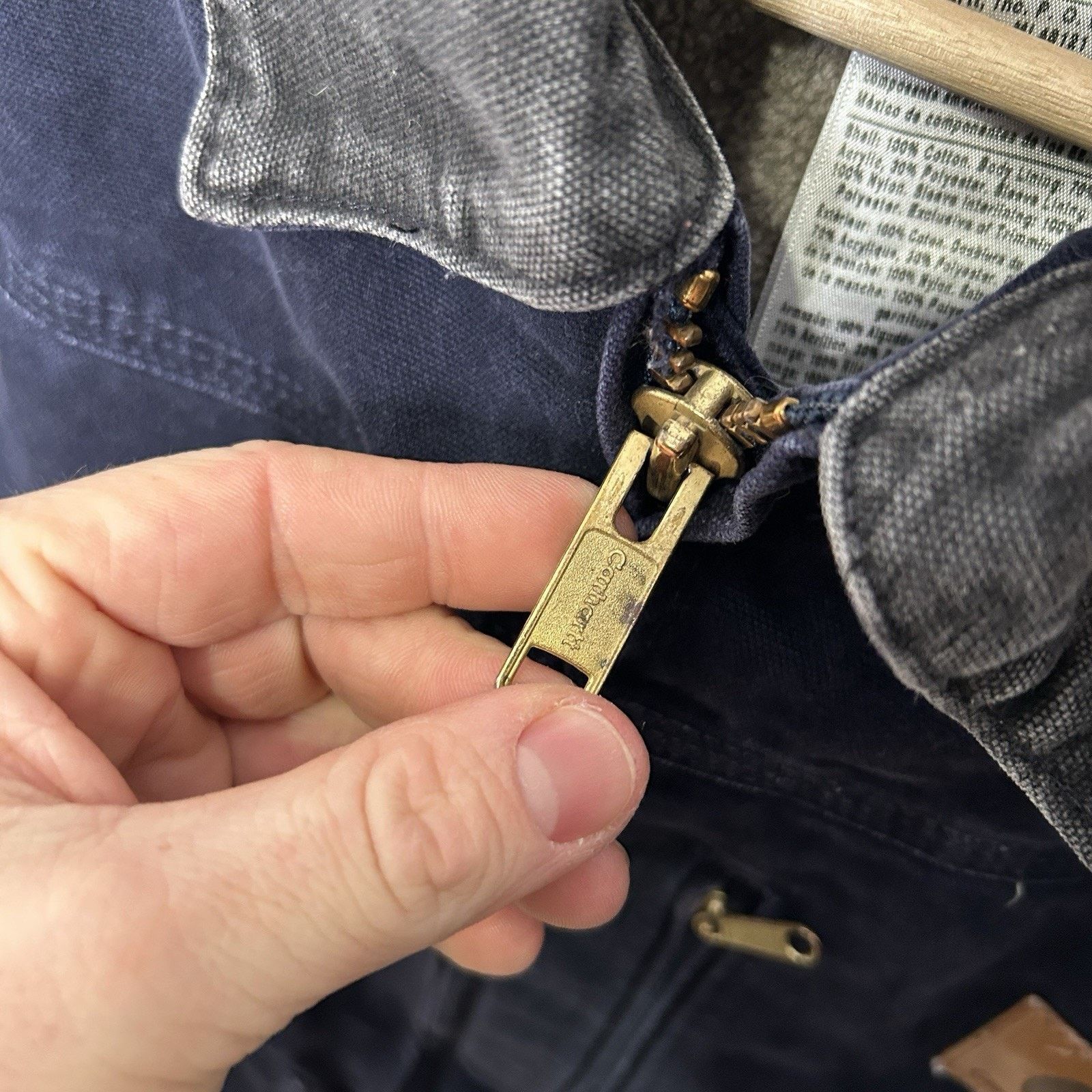 Carhartt Y2K Carhartt Sherpa-Lined Ridge Coat “Midnight Blue” Size US S / EU 44-46 / 1 - 12 Thumbnail