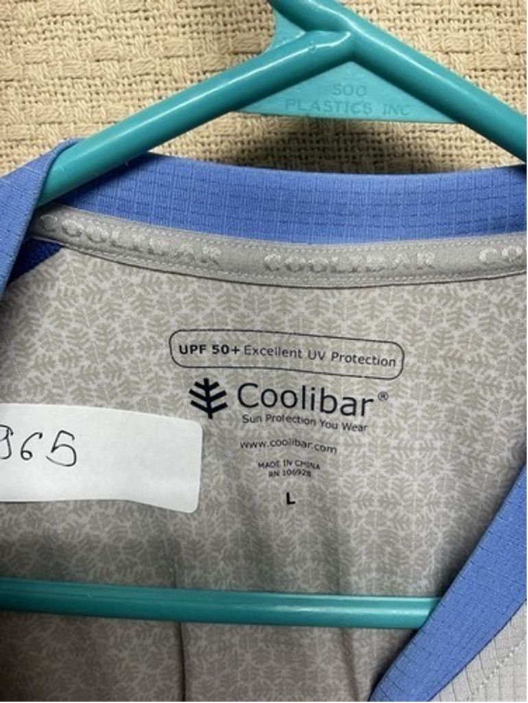 Other Coolibar Blue UPF 50+ Long Sleeve Hiking T-Shirt Top Men L Size US L / EU 52-54 / 3 - 4 Thumbnail