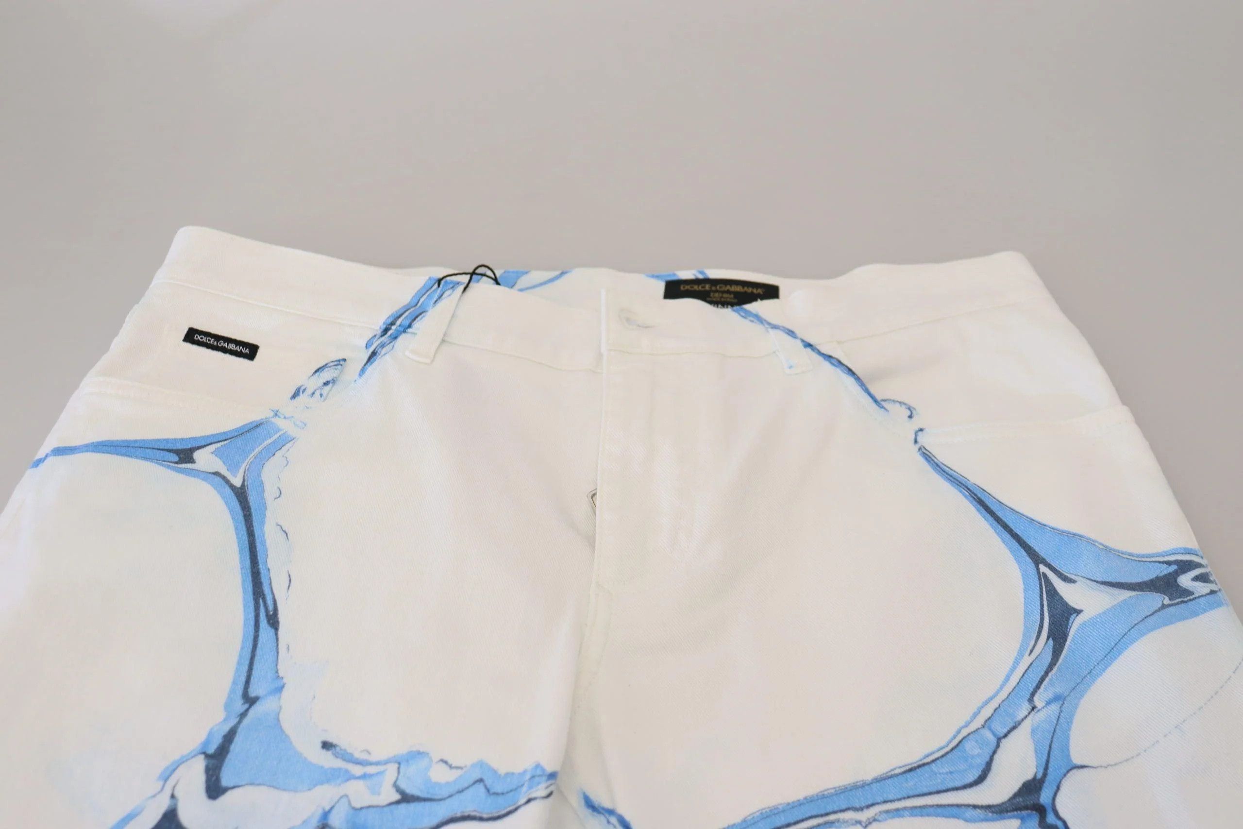 Dolce & Gabbana o1y0125 Logo Jeans in White/Blue Size US 36 / EU 52 - 5 Thumbnail