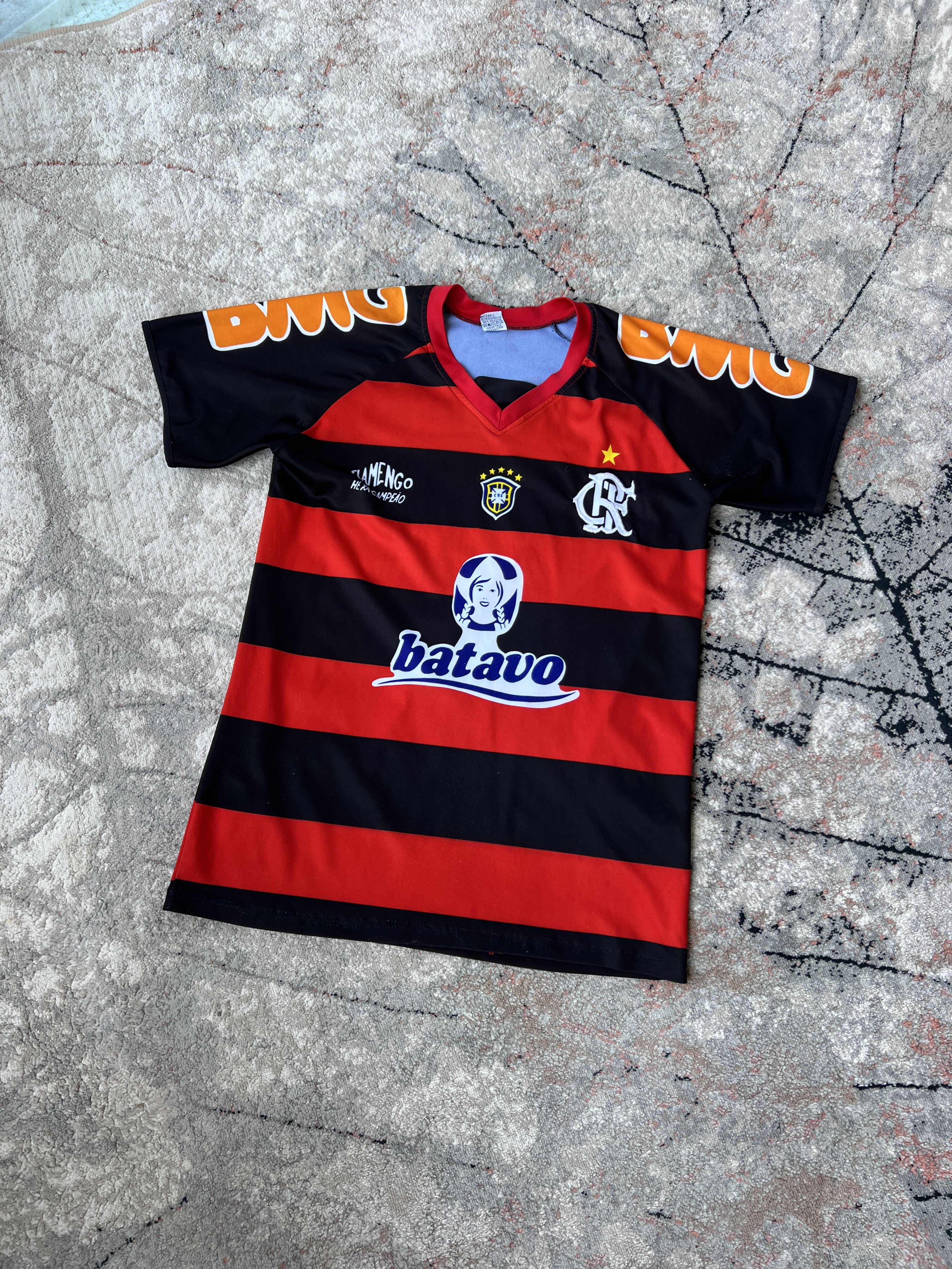 Vintage Flamengo Brasil Batavo Vintage Jersey Size US S / EU 44-46 / 1 - 1 Thumbnail