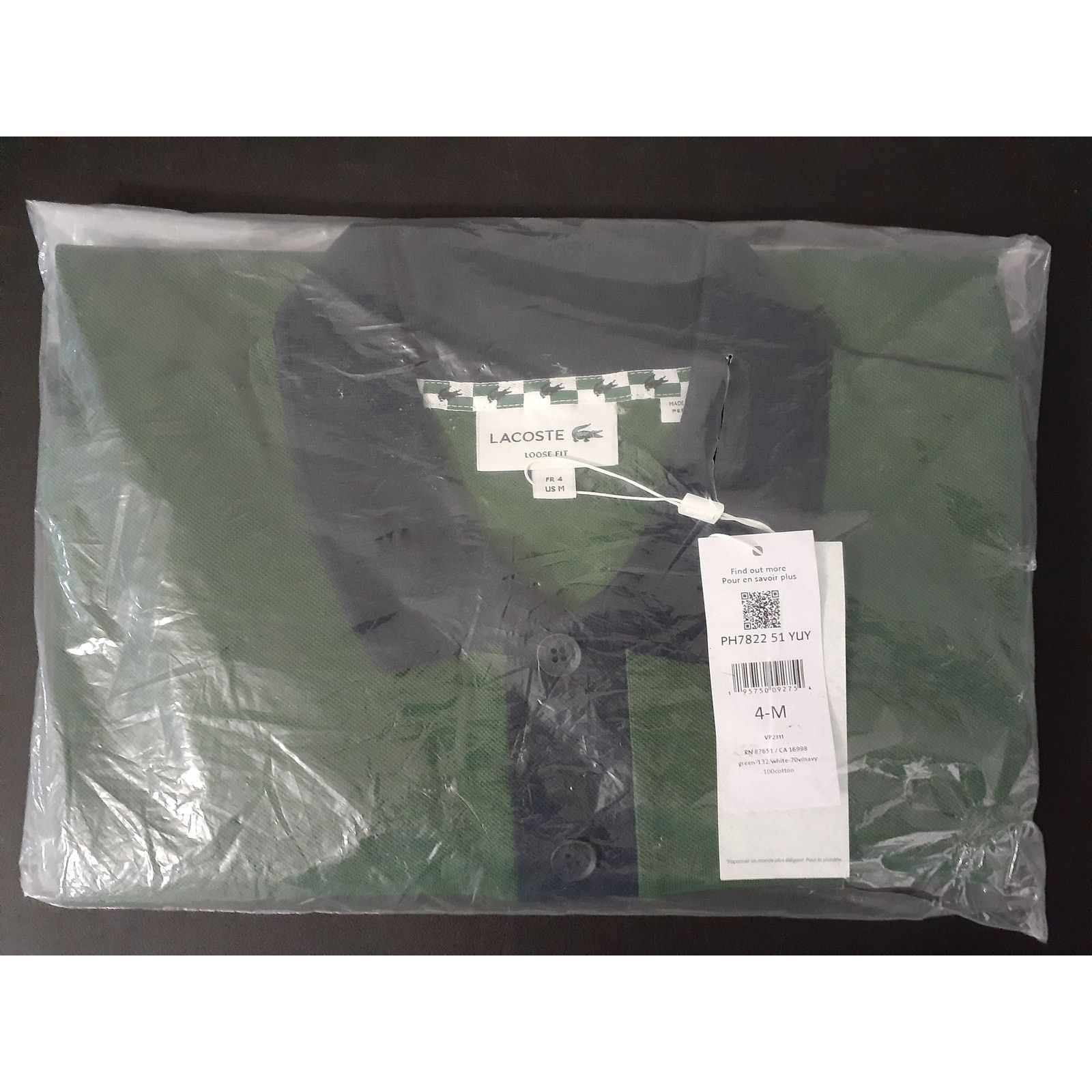 Lacoste Lacoste Men's Short Sleeve Loose Fit Pique Graphic Polo M Size US M / EU 48-50 / 2 - 2 Thumbnail