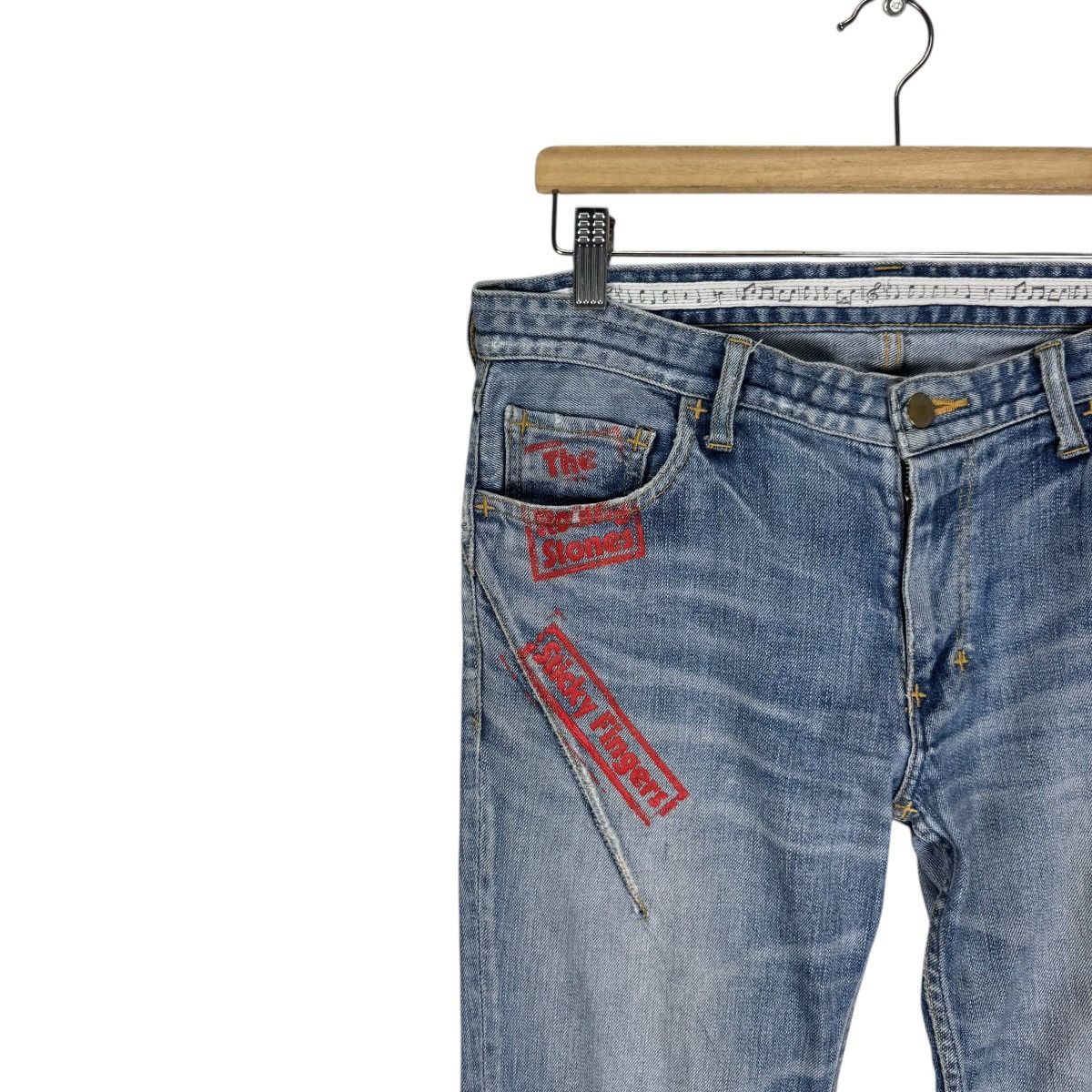 Number (N)ine 🌟NUMBER NINE X ROLLING STONES 501 DENIM JEANS PANTS Size US 30 / EU 46 - 6 Thumbnail