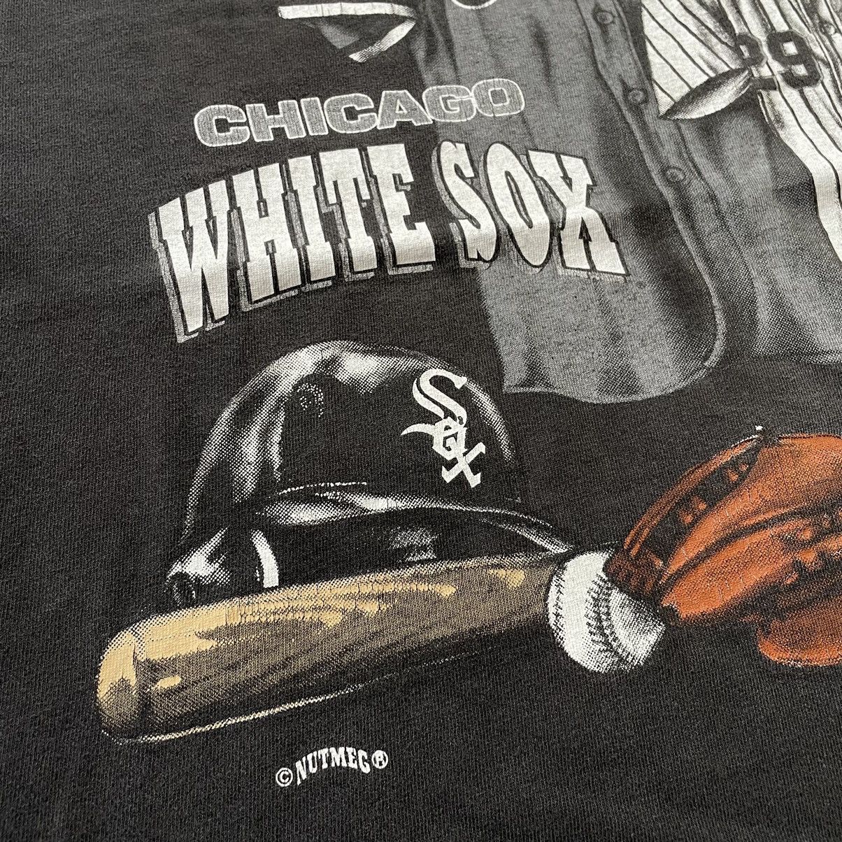 MLB × Vintage 🔴 Vintage Chicago White Sox T-Shirt by Nutmeg Mills 🔴 Size US XL / EU 56 / 4 - 5 Thumbnail
