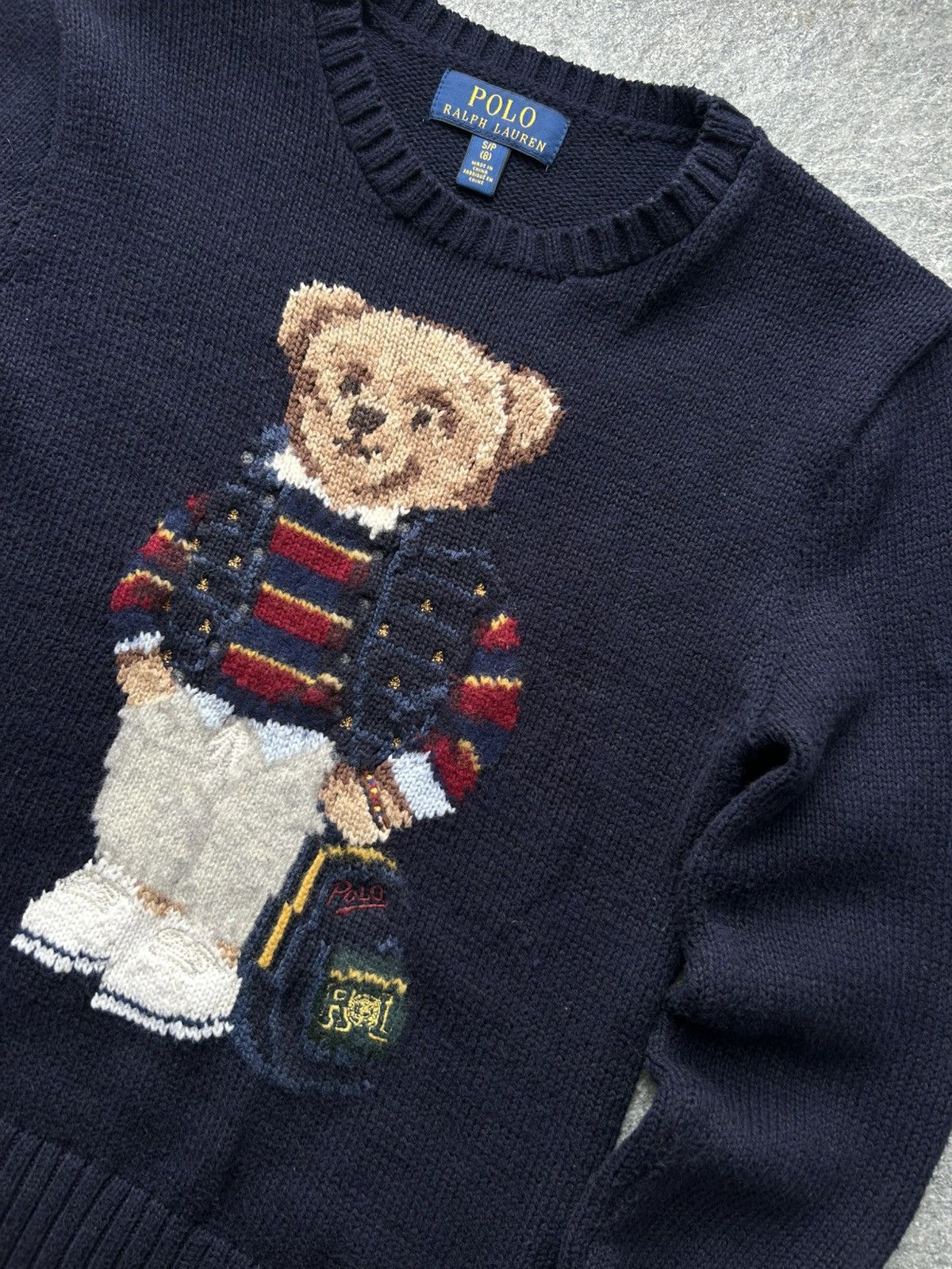 Polo Ralph Lauren Vintage sweater knit PRL polo bear Ralph Lauren kids Size US XXS / EU 40 - 6 Thumbnail