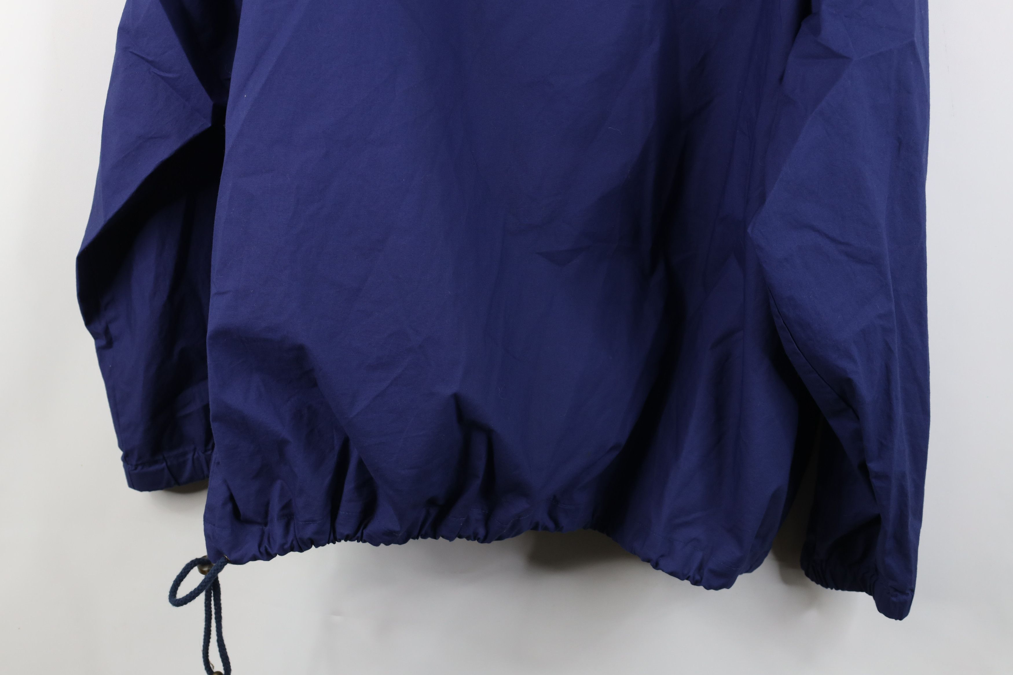 Eddie Bauer Vintage 90s Eddie Bauer Cotton Half Zip Hooded Jacket Blue Size US XL / EU 56 / 4 - 15 Thumbnail