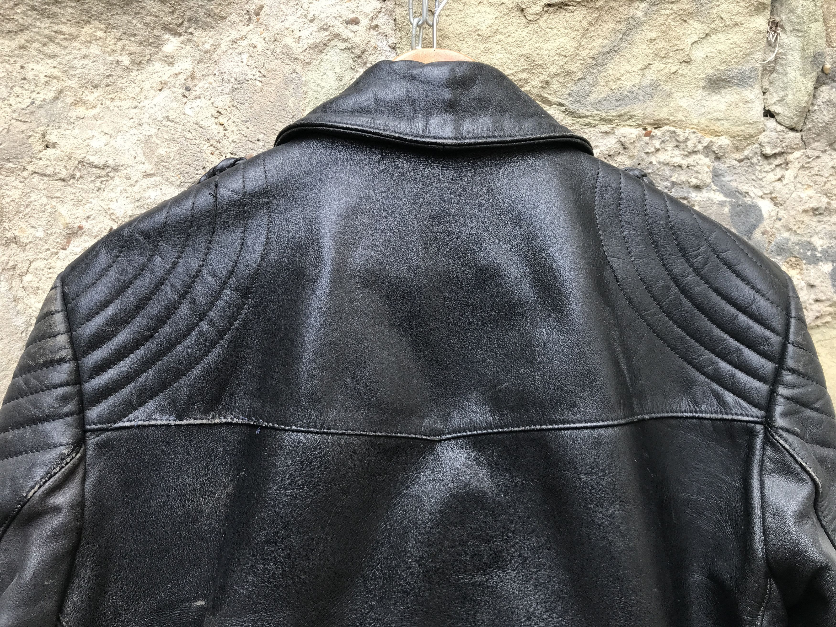 Vintage Rare Vintage 80s German Motorcycle Leather Biker Jacket Size US M / EU 48-50 / 2 - 16 Thumbnail